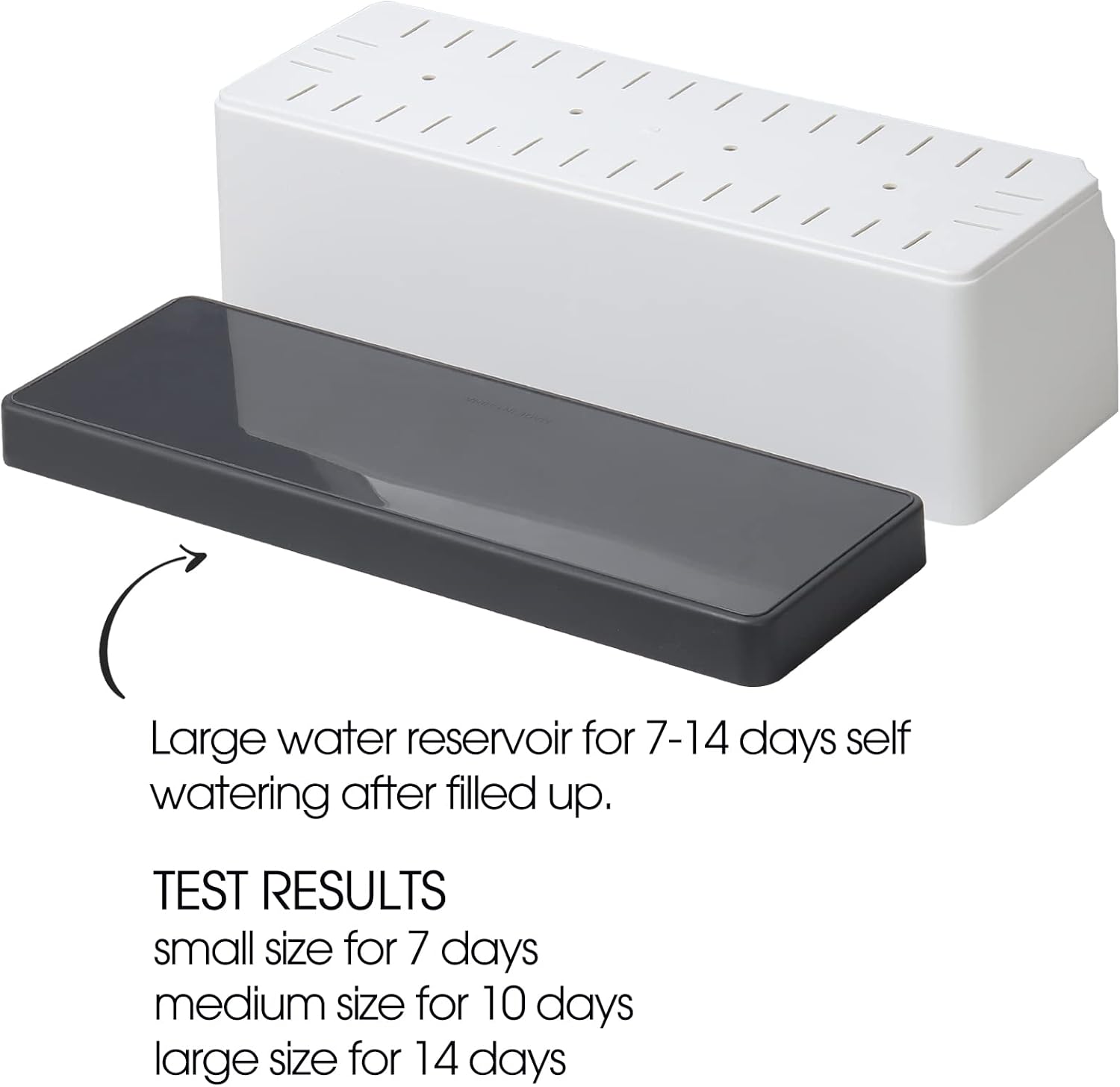 Self Watering Planters Pots for Indoor Plants, 7 Pack 4+8+17 Inch Plastic Window Boxes Planters Herb Planter, Rectangle Rectangular Planter Windowsill Planters with Drainage and Saucer
