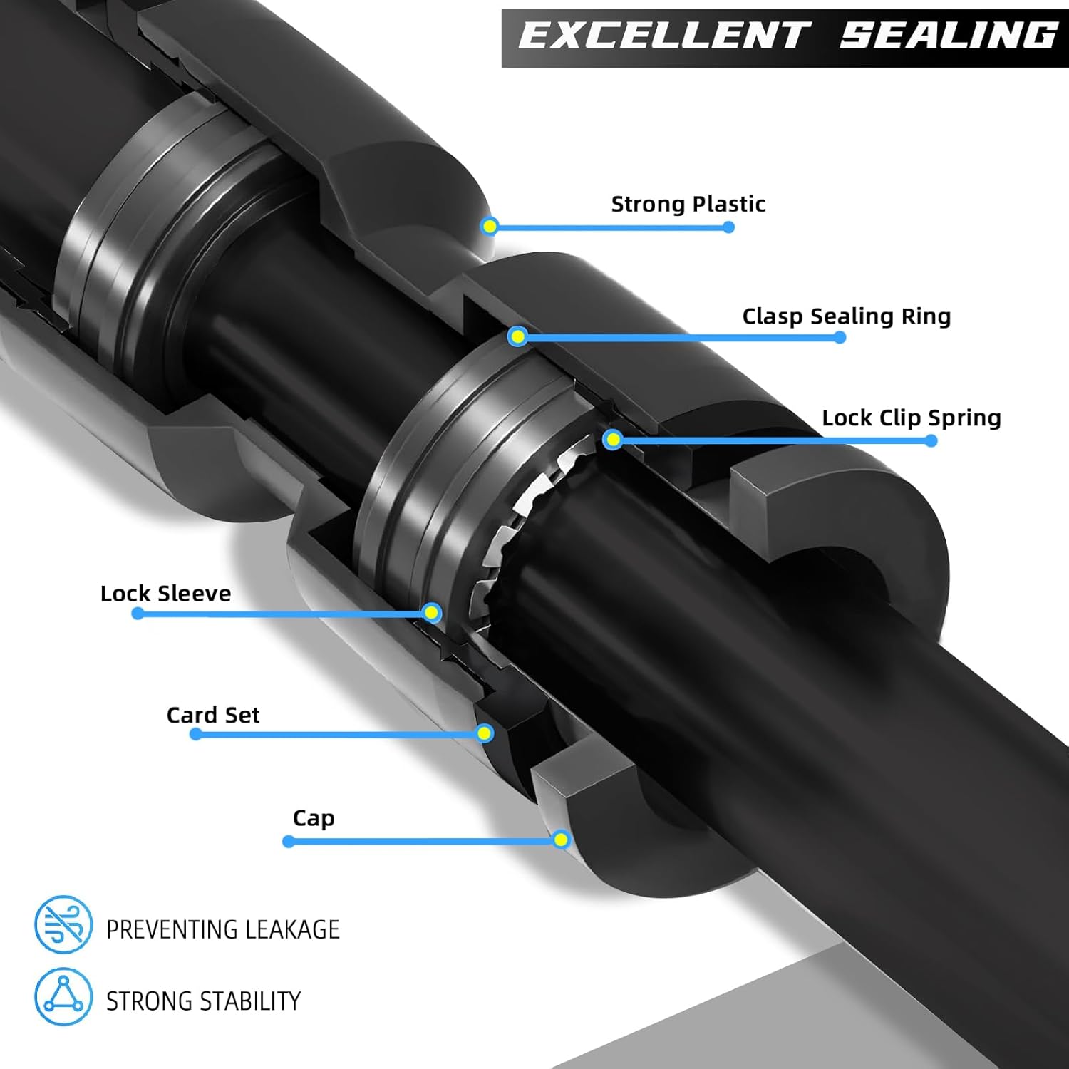 20 Pack Quick Connect 1/4" Drip Irrigation Tee Connectors, Universal Tee Fitting for 1/4 Inch Irrigation Tubing, Leak Free Fittings for Sprinkler or Drip Irrigation System