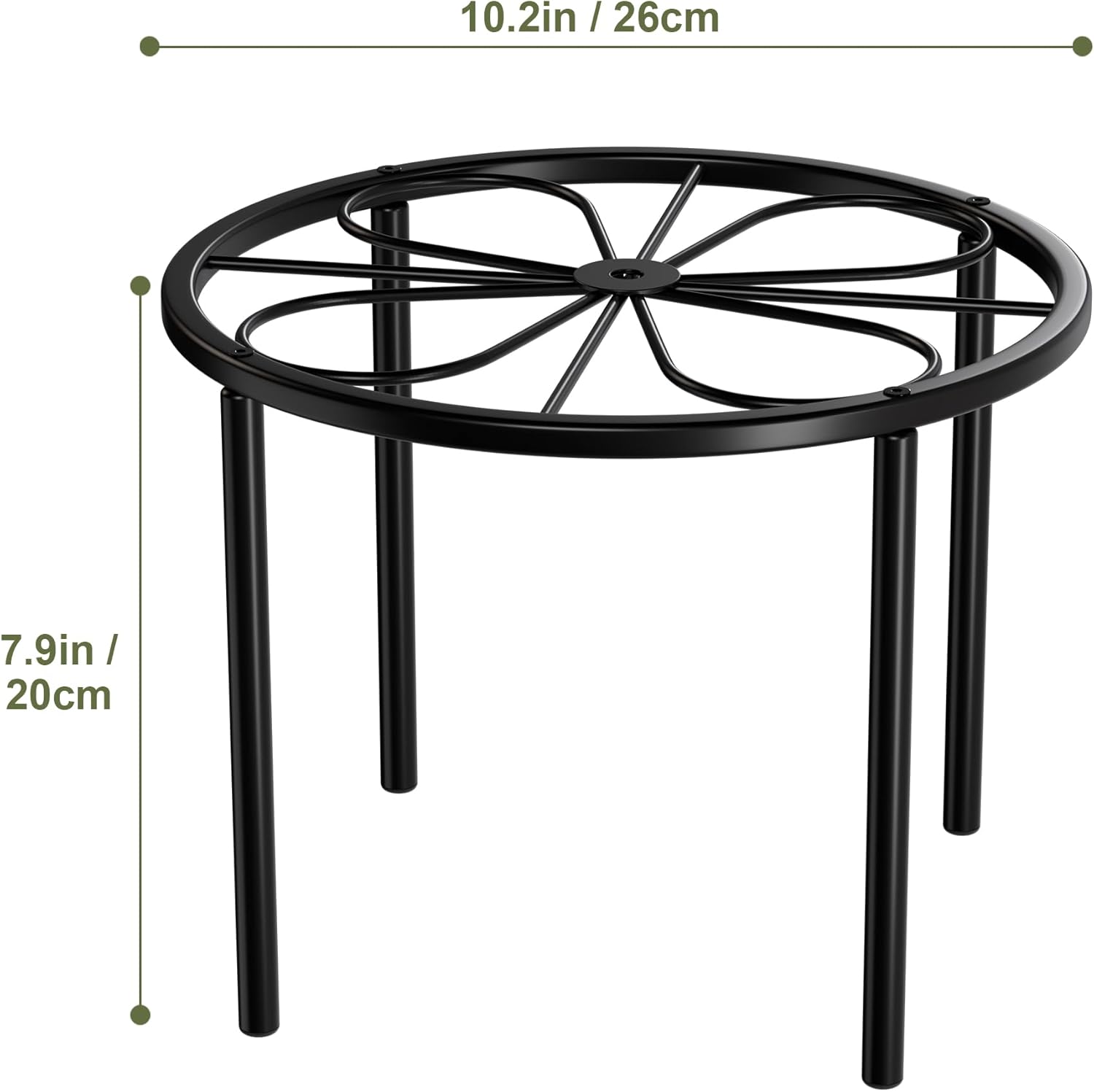 Plant Stand Plant Riser - Metal Flower Stand for Garden Home, Anti-rust Plant Holder for Multiple Plant Indoor or Outdoor.