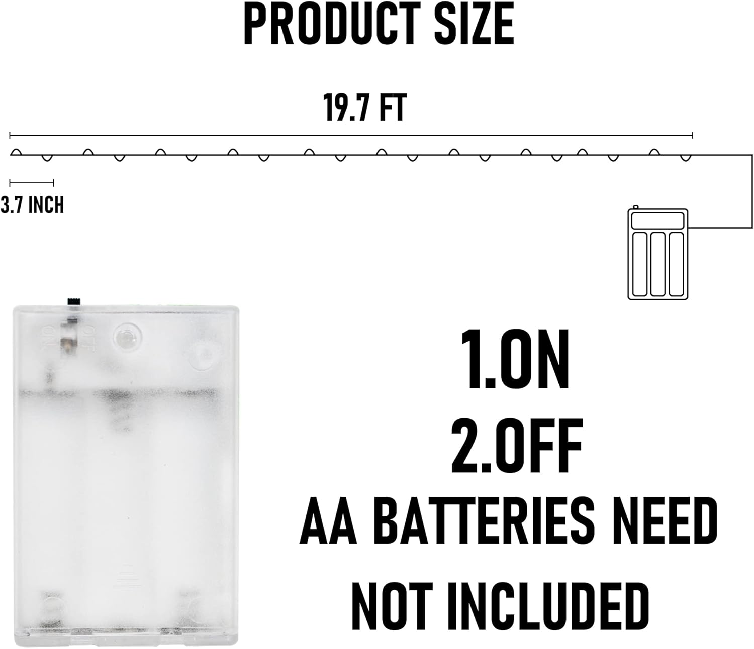 Dazzle Bright Fairy Lights Battery Operated, 2 Pack Total 40FT 120LED Silver Wire Waterproof Battery Operated String Lights, Christmas Decorations for Indoor Outdoor Bedroom Yard Decor, Blue