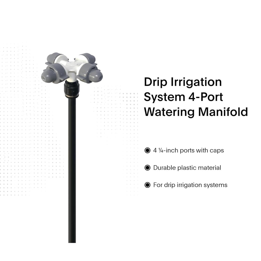 New drip Irrigation kit, Automatic Garden Watering System, Quick Connector and 360-degree Bending Dropper atomizing Copper Nozzle, Garden Plant Lawn Courtyard Watering System. (Cross Atomization)