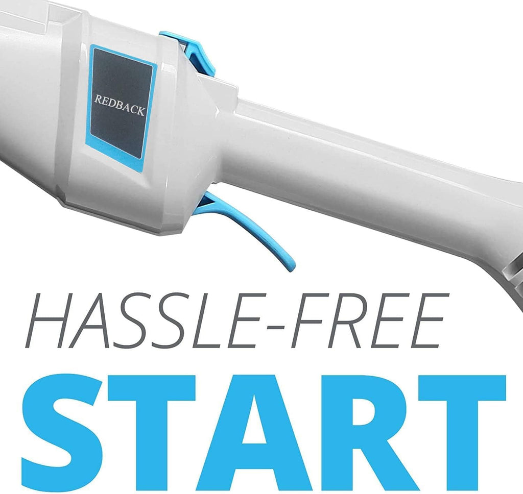 Redback 40V Cordless Pole Hedge Trimmer Long Reach 20" Cutting Length 6 Position Adjustable Head with Battery and Charger