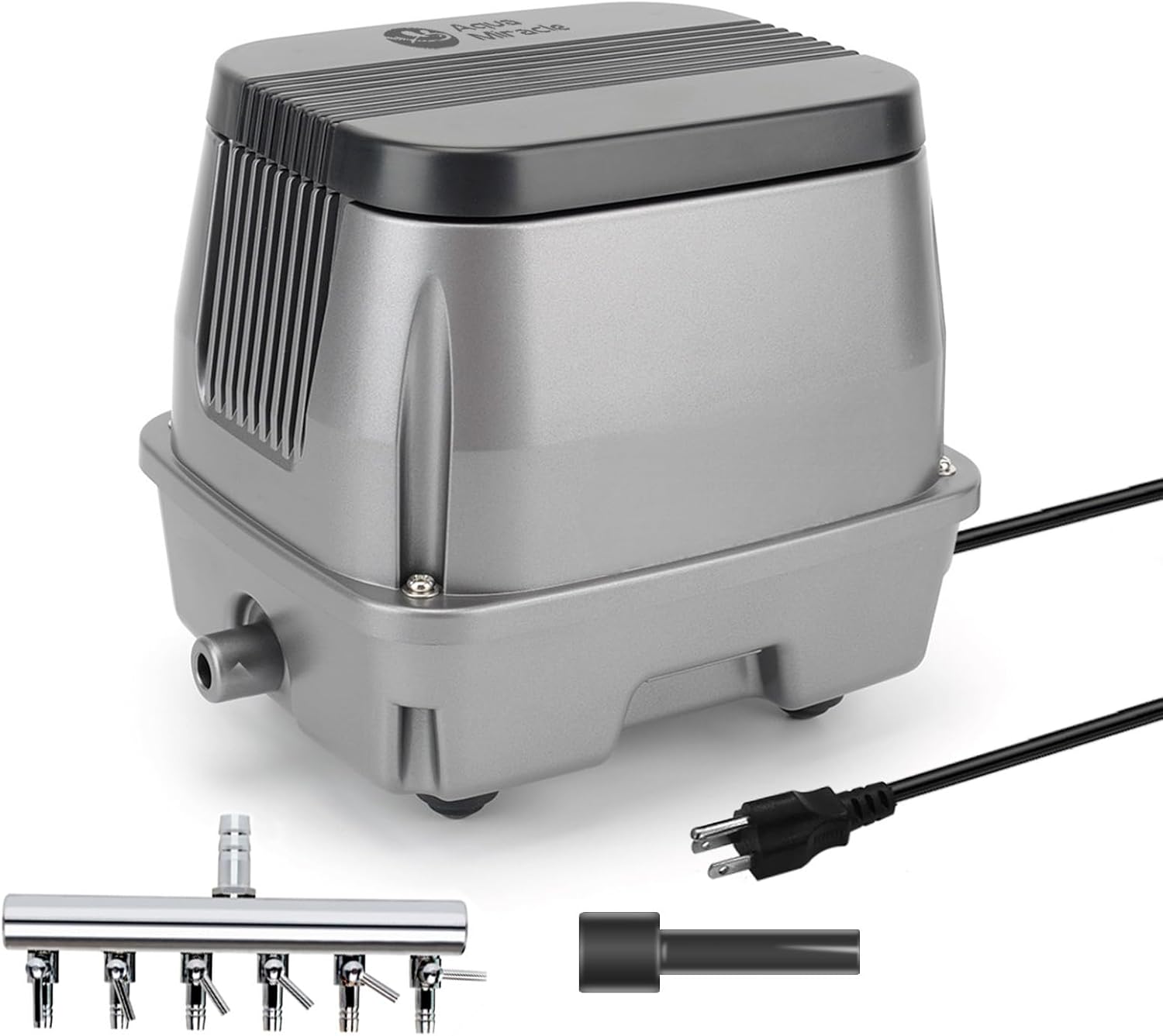 AquaMiracle Linear Air Pump, 635/950/1600/4000GPH Pond Bubbler Septic Air Pump, Energy-Efficient Pond Aerator for Outdoor Ponds, Aquariums, Hydroponics, Waste Treatment