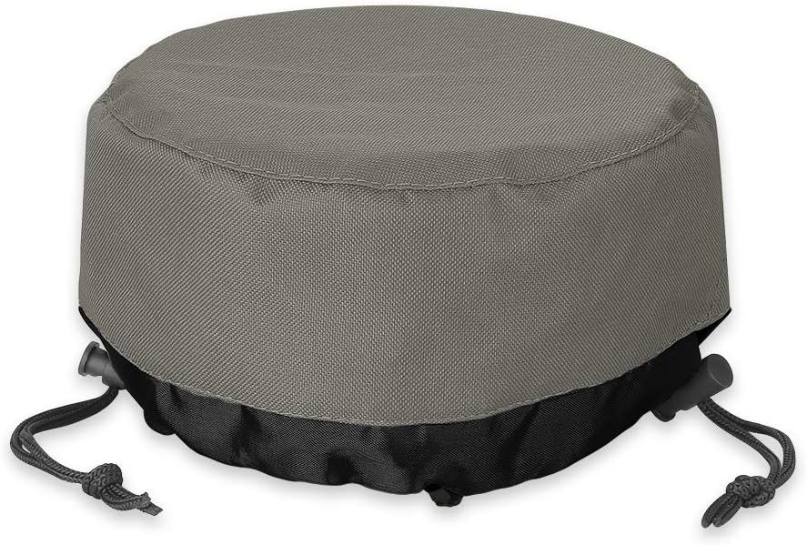 Fire Pit Cover 36 Inch, Heavy Duty Round Patio Fire Bowl Cover, Waterproof and Weatherproof, 36''Dia x 20''H