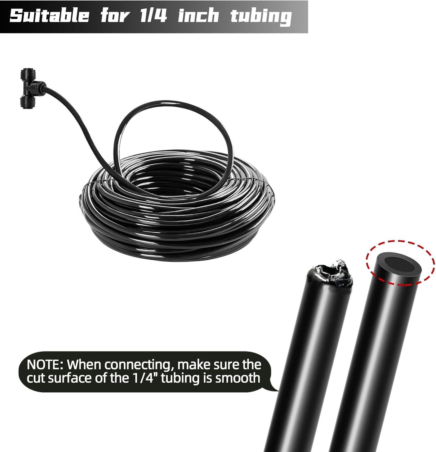 30 Pack Quick Connect 1/4" Drip Irrigation Coupling Connectors, Universal Straights Fitting for 1/4 Inch Irrigation Tubing, Leak Free Fittings for Sprinkler or Drip Irrigation System