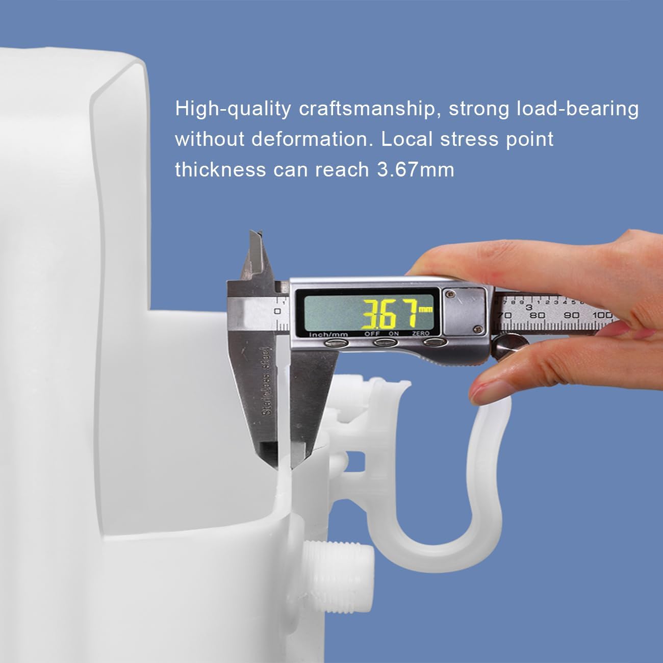 Water Storage Container with Spigot Hose, 52.8 Gallon Portable Water Tank Thick Water Dispenser Carrier Heavy Duty Water Bucket for Hiking Picnic Vehicle Outdoor Emergency(Size:25L/6.6Gal)