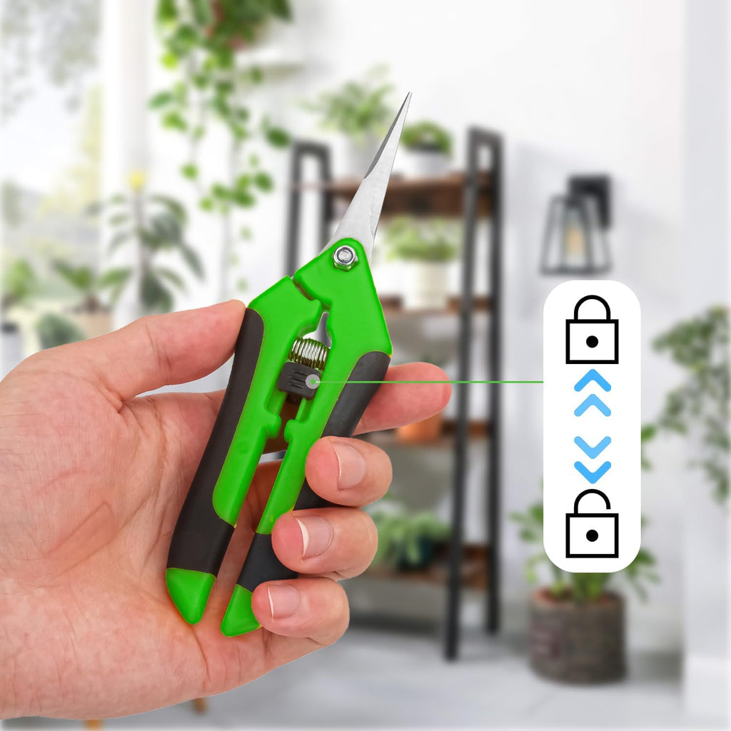 15 Pack 6.5 Inch Green Garden Pruning Scissors, Stainless Steel Blades Hand Pruner, Sharp Point Gardening Shears Cutter, A Must-have Gardening Pruning Shear, Supplies & Accessories