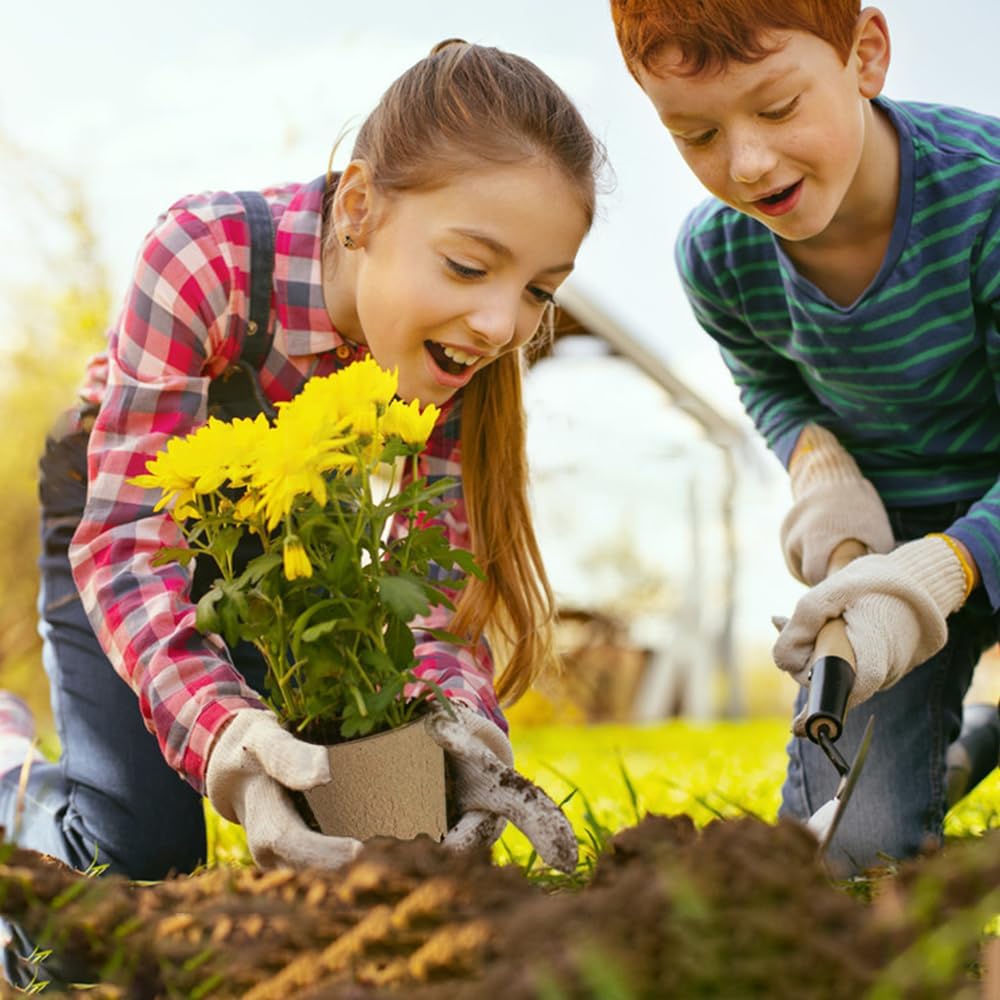 50pcs Peat Pots for Seedling 3.15" Biodegradable Plant Nursery Pots Seed Starting Pots with Drainage Holes, 20 Plant Labels, 2 Transplant Tools