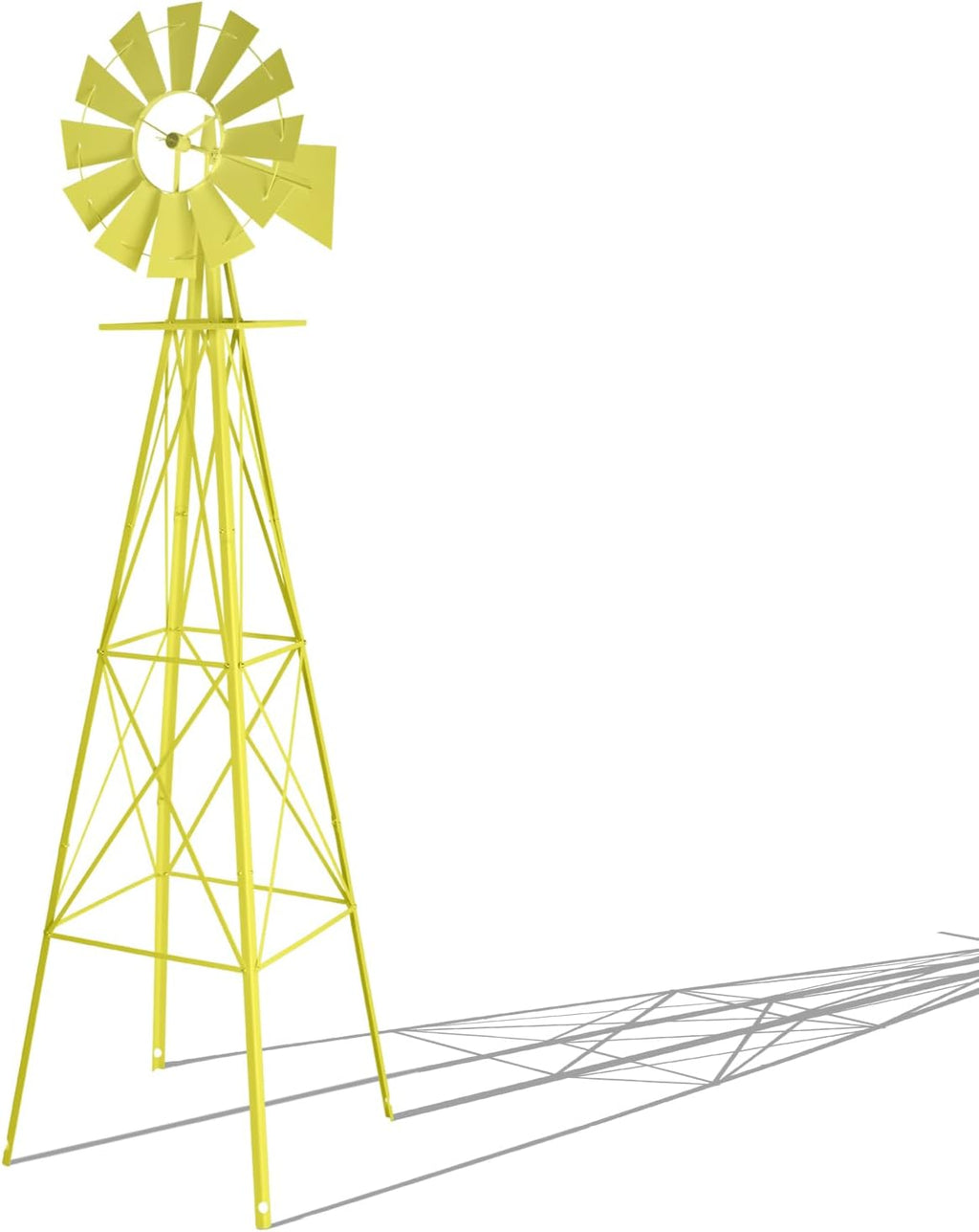 Outvita 8FT Ornamental Windmill for Yard, Heavy Duty Durable Metal Weather Vane Garden Decoration Weather Resistant for Garden, Farm, Seaside