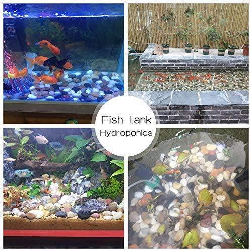 Voulosimi 18 LBS River Rock Stones, Natural Decorative Polished Mixed Pebbles Gravel,Outdoor Decorative Stones for Plant Aquariums, Landscaping, Vase Fillers