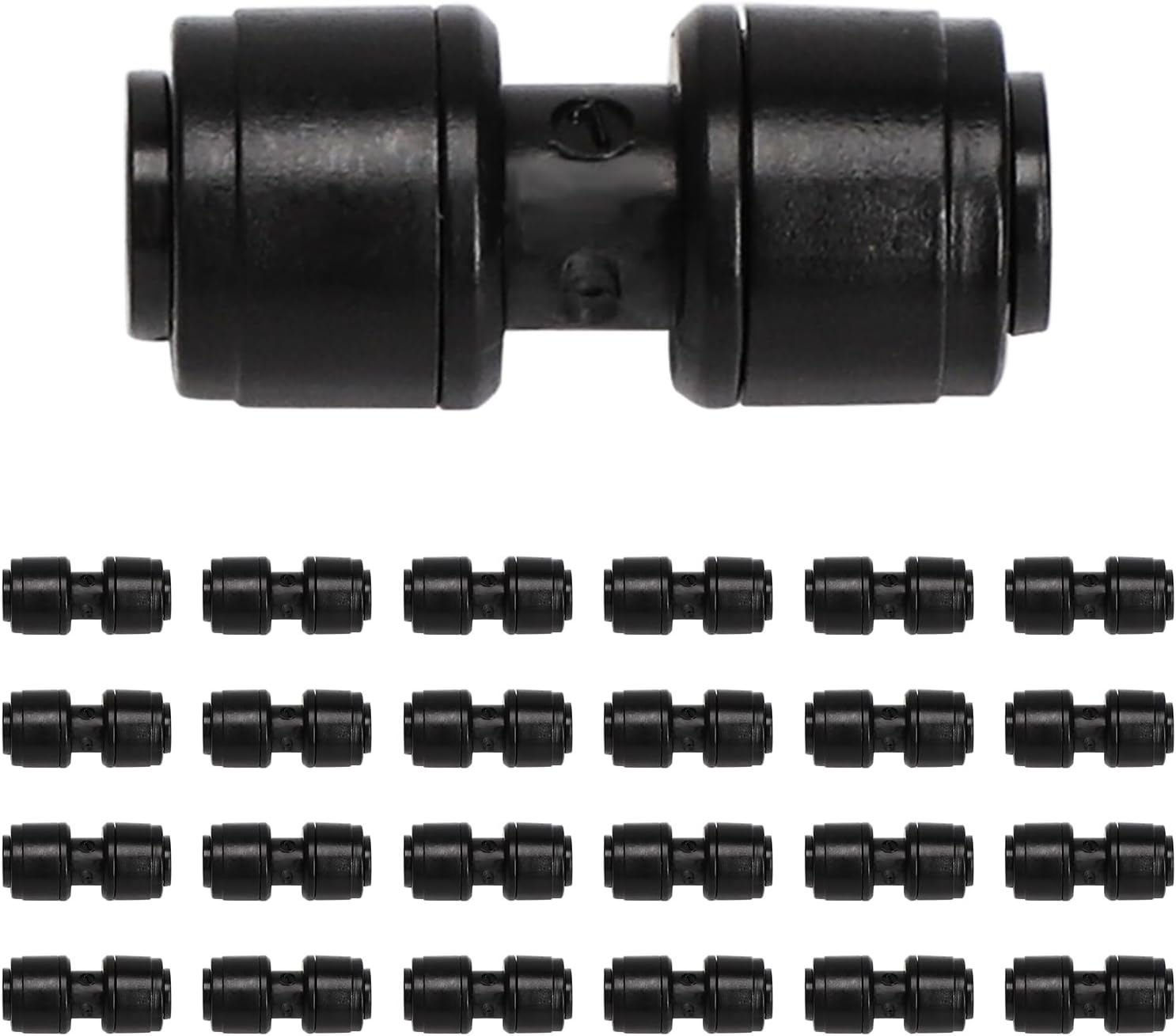MIXC 20 Pack 1/4" Drip Irrigation Coupling Connectors, Quick Connect Drip Line Connectors for 1/4 Inch Irrigation Tubing, Leak Free Irrigation Tubing Connectors for Garden Sprinkler System.