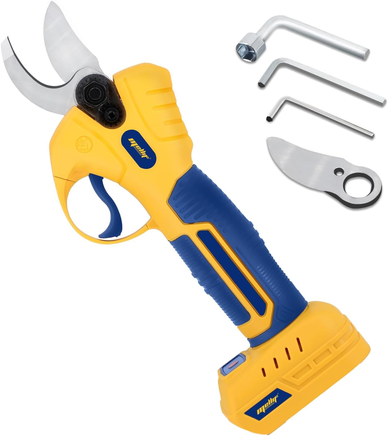 Mellif Electric Pruning Shears Compatible With DeWalt 20V Max Battery (Tool Only), Cordless Garden Pruner w/ 2,6000RPM Brushless Motor, Imported Steel Blades-25mm(0.98 Inch) Cutting Diameter