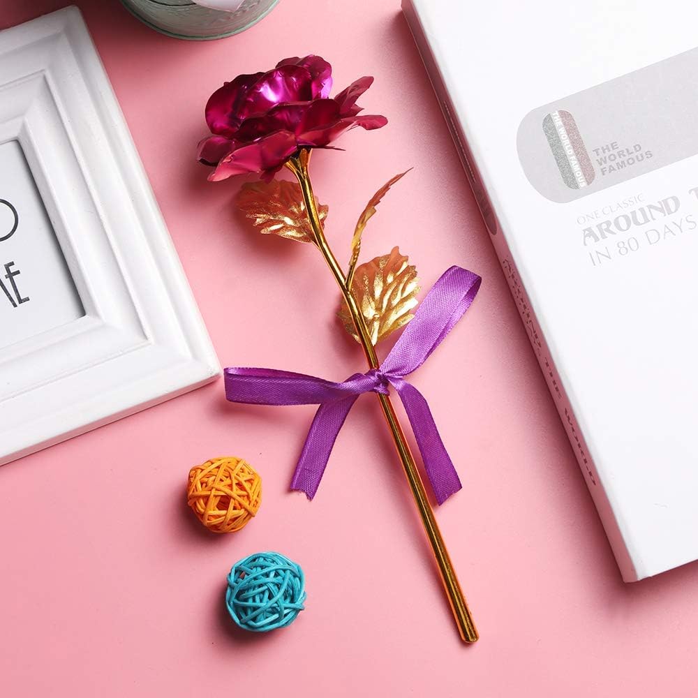 Mothers Day Mom Gifts for Women Birthday Gifts for Women Galaxy Rose Glass Flowers Forever Eternal Roses Artificial Flowers Gifts for Grandma Wife Daughter