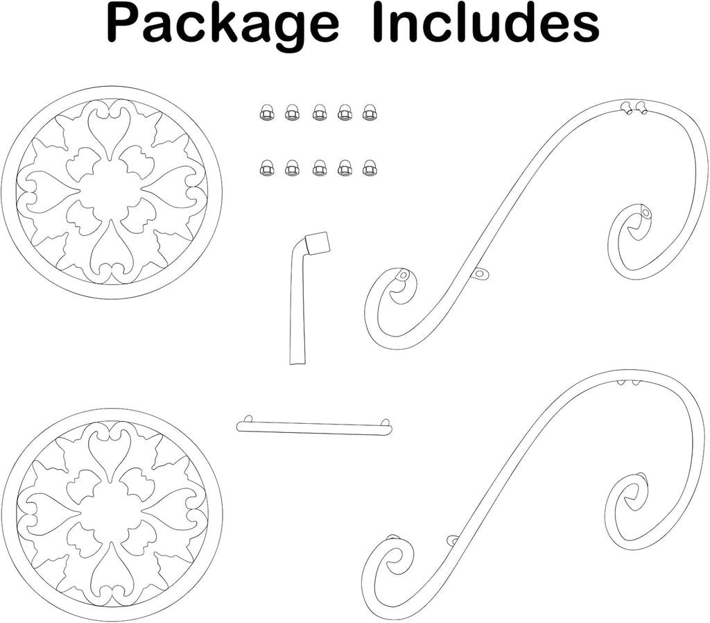 2 Tier Golden Plant Stand for Indoors, Beautiful Appearance And Cute Shape. Black 1 Pcs