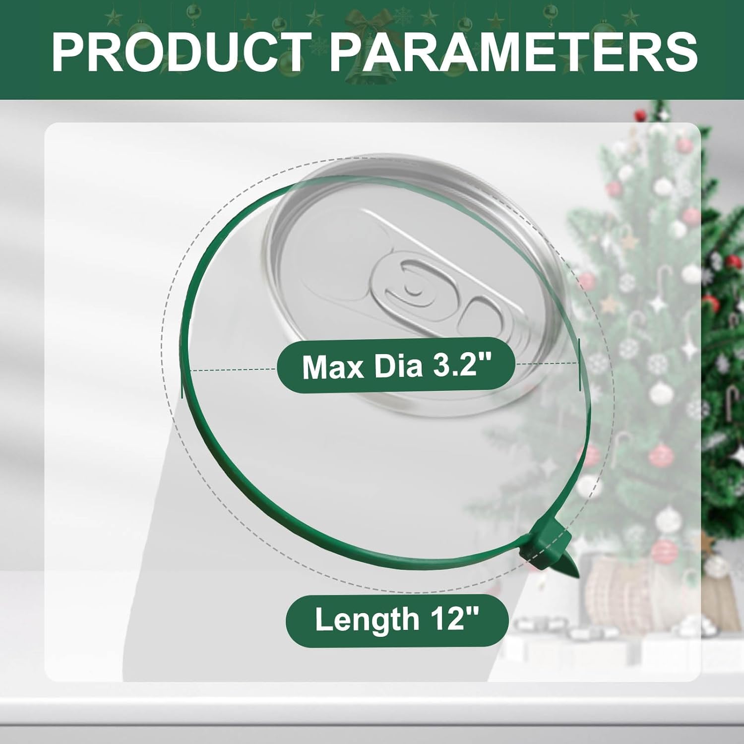 Green Zip Ties 12", 1000 Pack, Cable Ties UV Resistant, Wire Ties 45 lbs Tensile Strength for Garden, Plants, Fence, Holiday Lights, Yakobela