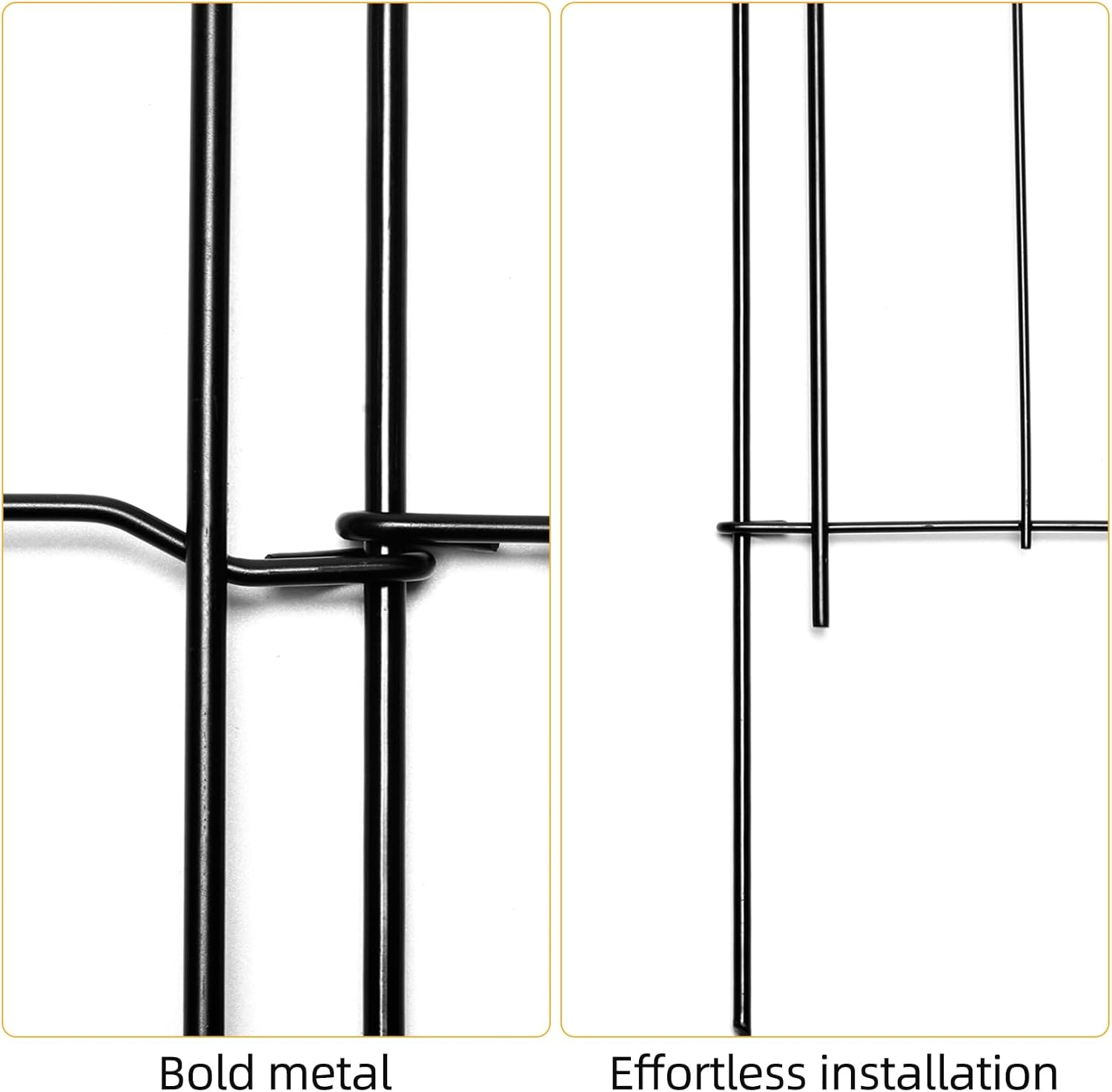 No Dig Garden Fence 16in x 20ft 20 Panels Decorative Garden Border for Fencing for Flower Beds, Dog Barrier, Patio and Yard Decoration