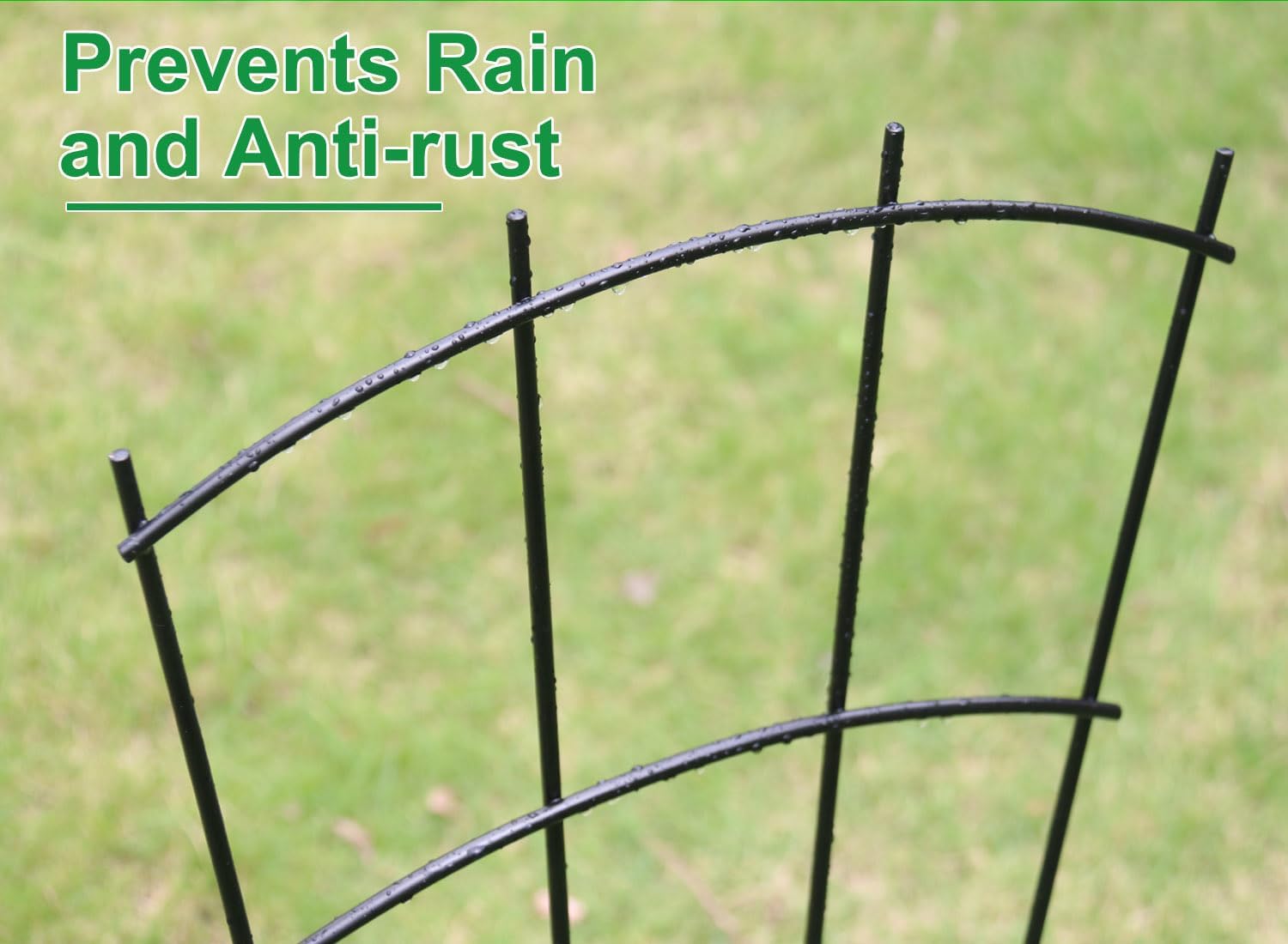 4 Pack 32'' Trellis for Potted Plants, Metal Garden Trellis for Climbing Plants Outdoor, Indoor Plant Trellis Black Coated Flower Pot Trellis for Climbing Plants Houseplants Vine Ivy