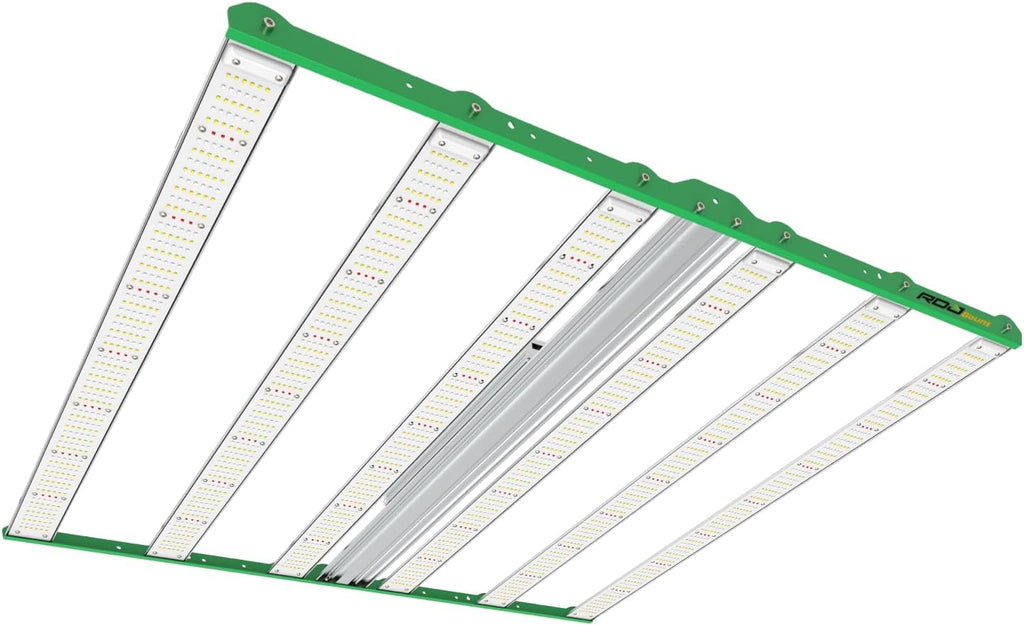RDJ Bouns 720W LED Grow Light for 4x4/5x5 Grow Tent, Wide Body 6 Bar 100V-277V LM281B+ and EPI Diodes, Full Spectrum, Overall Size 44" x 44", Daisy Chain Dimmable, Perfect for Indoor Garden