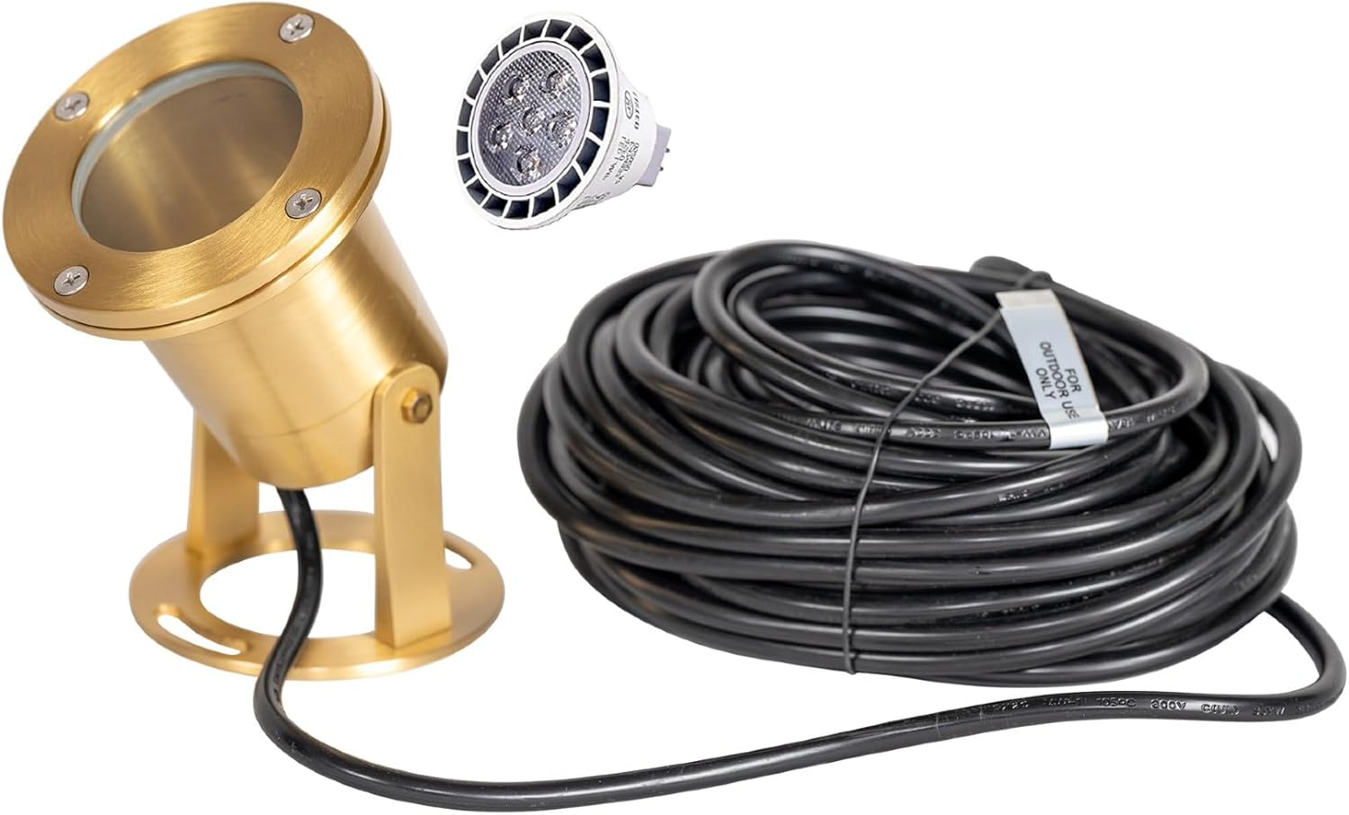 Waterproof Underwater Light 176 Solid Brass 7W MR16 LED Bulb Pond Light Submersible Waterfall Pool Fountain for Beautiful Bright Long Lasting Home Garden Patio Pool