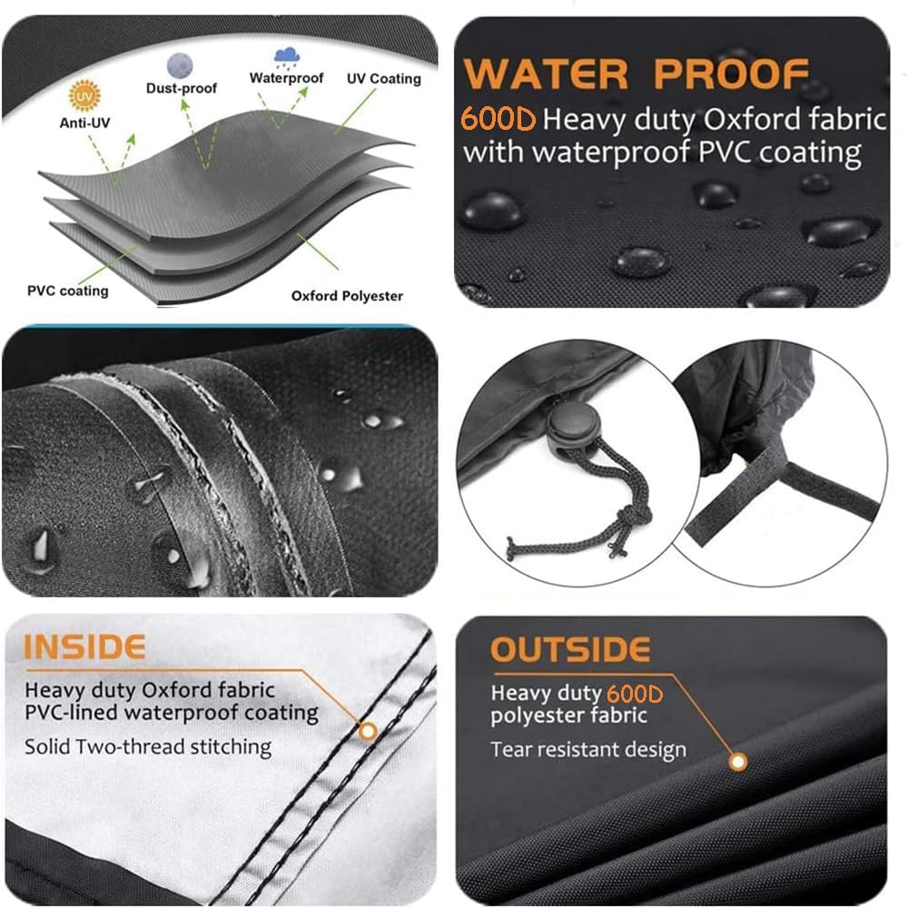 Fire Pit Cover for Outland Firebowl 893 Deluxe Outdoor Portable Propane Gas Fire Pit, Fit for Outland Firebowl 823 870, 22"