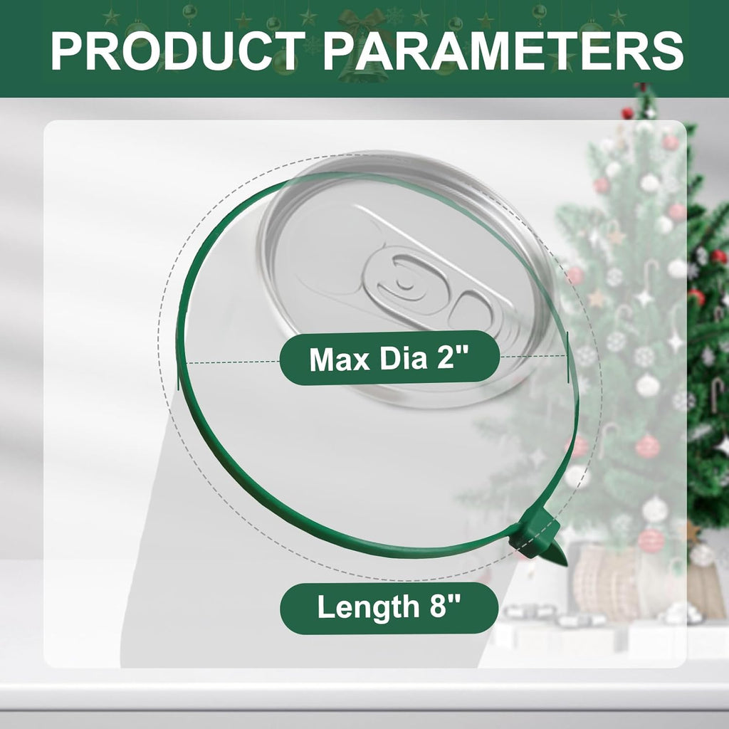 Green Zip Ties 8", 1000 Pack, Cable Ties UV Resistant, Wire Ties 40 lbs Tensile Strength for Garden, Plants, Fence, Holiday Lights, Yakobela