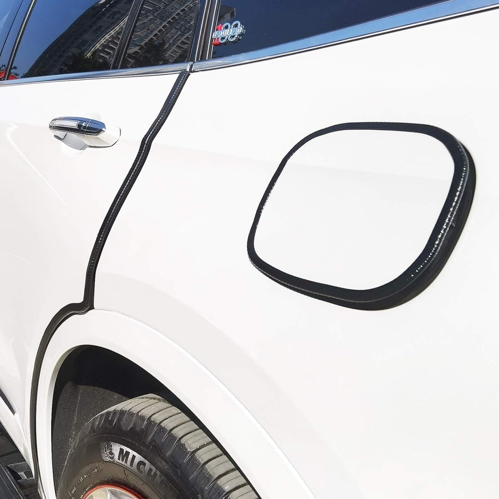 Edge Trim Black U-Channel Rubber Trim Edge with Metal 1/2" X 3/8" - Fit Gap 3/64" to1/4 Car Door Edge Sealing Strip, PVC Weather Stripping with Steel, Metal Edge Protector, 32FT