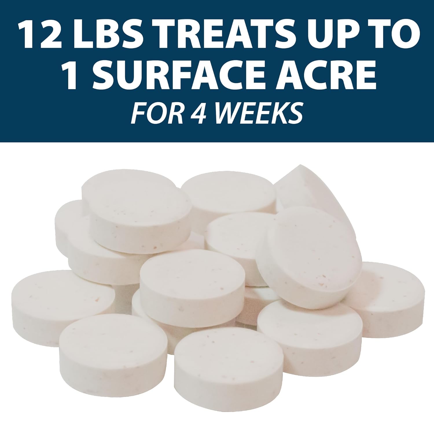 Airmax MuckAway, Natural Pond Muck Remover, Cleans & Clears Away Muck & Sludge, Easy to Use Bacteria & Enzyme Tablets, Safe for The Environment, Treats up to 1 Acre, 3 Month Supply, 36lbs