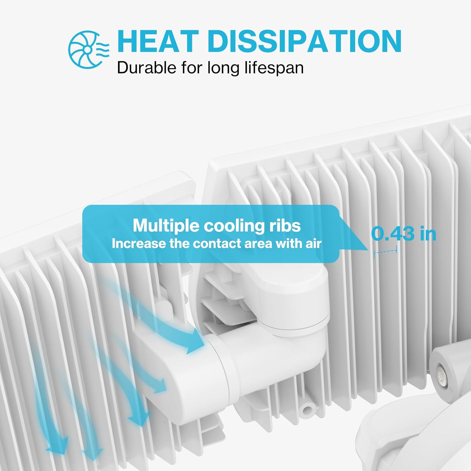 Olafus 100W LED Security Light Motion Sensor Outdoor Light, Motion Flood Light Dusk to Dawn, 9000LM Super Bright 6500K Exterior Motion Detector Floodlight for Garage Yard Porch Eave IP65, White