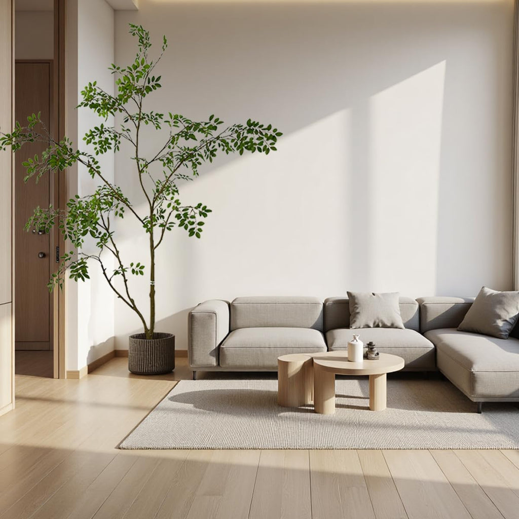 Artificial Elm Tree Faux Elm Tree 7ft Tall Fake Plant in Pot Fake Silk Tree Faux Plants Indoor