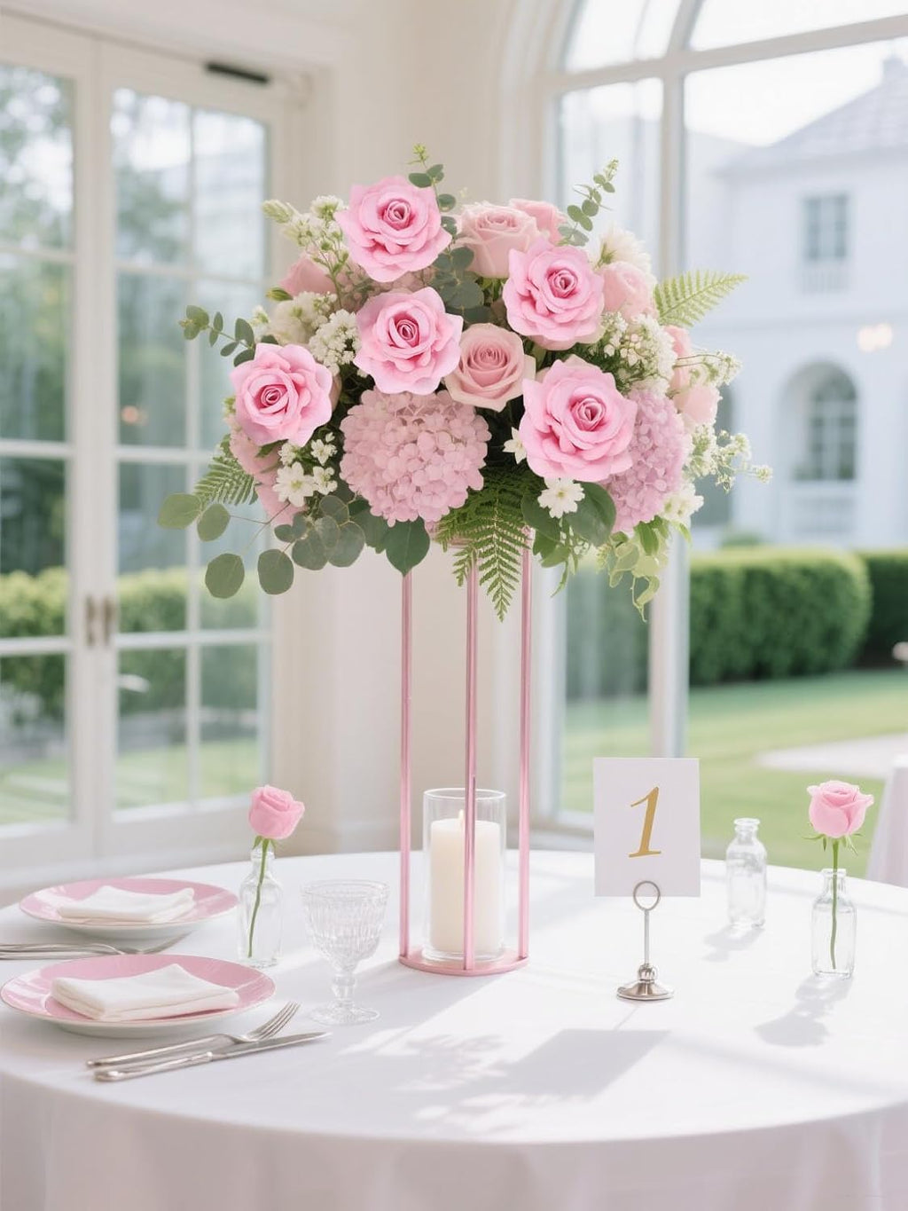 Velvet Rose Artificial Flower 25pcs Fake Pink Rose Flowers Heads Faux Silk Flowers Heads for DIY Wedding Home Party Baby Shower Decor(Pink)