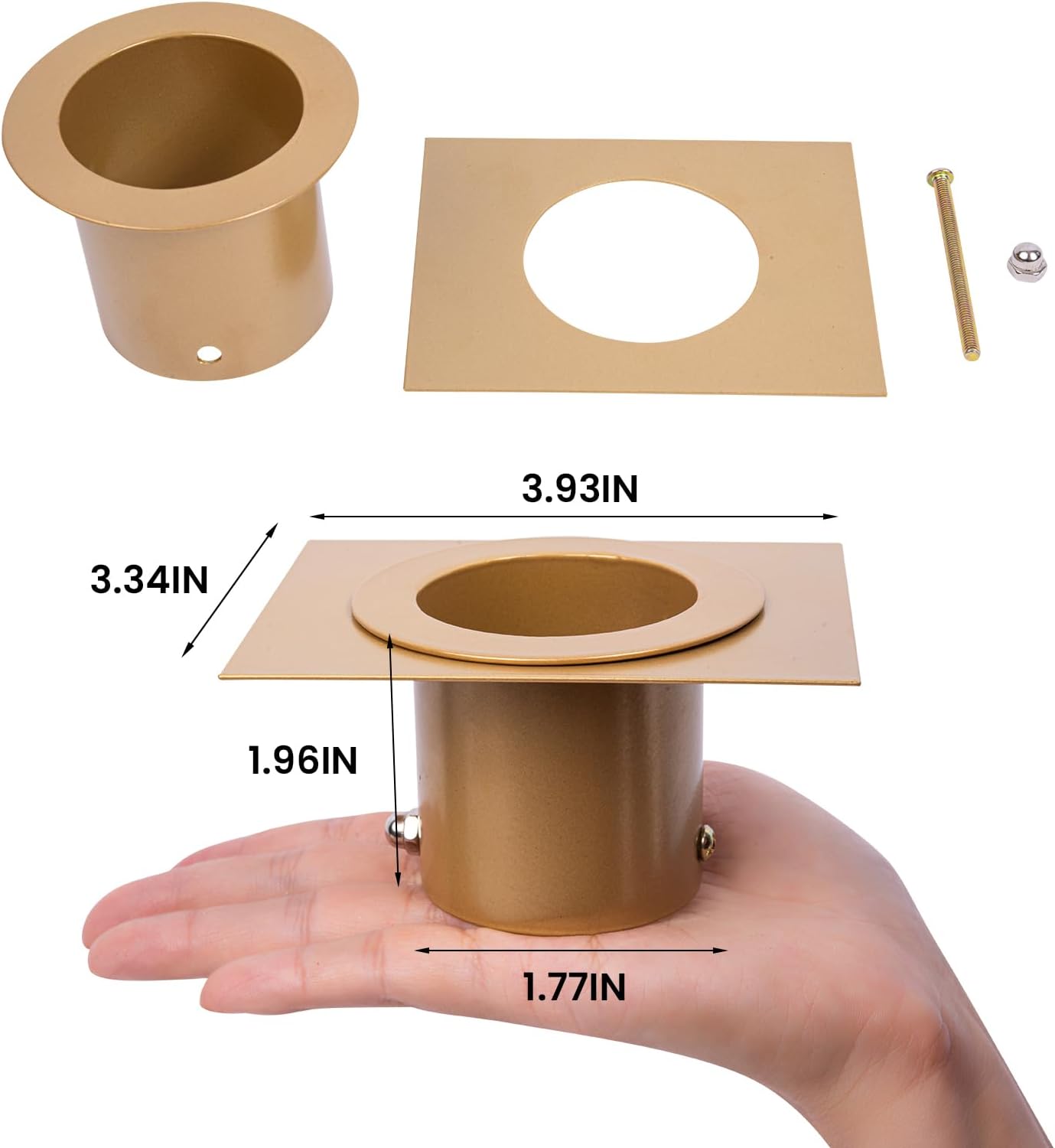 Rain Chain Bird Cage Set 8.5Ft, Not Rust Wrought Iron Rain Chains for Gutters with Adapter Gotta Drain and Rain Sturdy Anchoring Stake,13 Birdcage, 1 Hook, Adjustable Length for Garden (Gold)