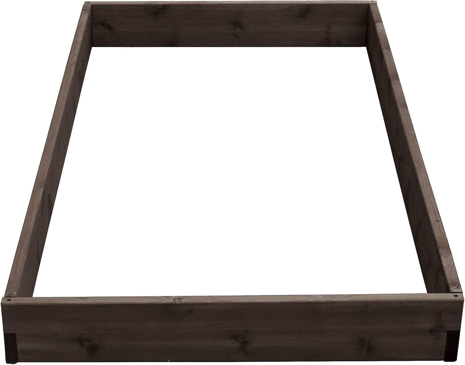 Red Cedar Wood Raised Vegetable Garden Bed - Amish Made in USA (5.5" Raised Bed, Walnut Stain)