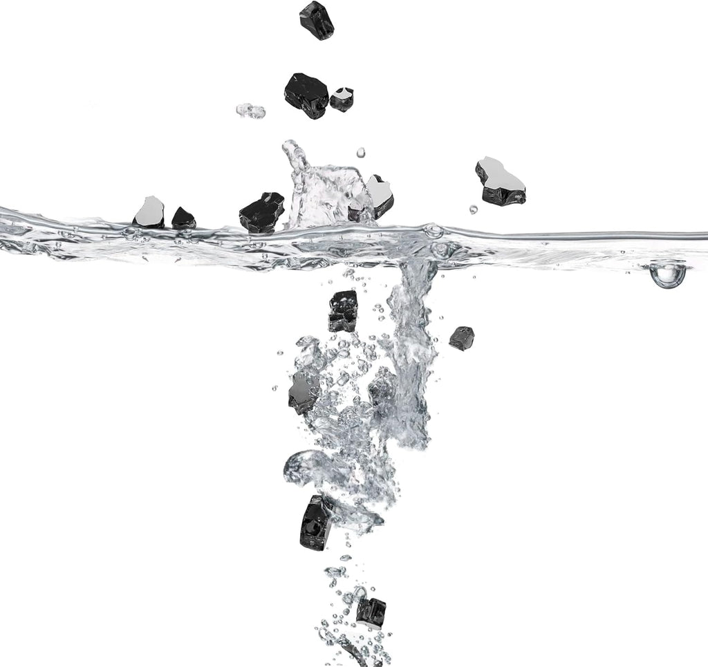 Mr. Fireglass 10 Pounds Fire Glass - 1/4 Inch High Luster Reflective Tempered Glass Rocks for Fireplace Fire Pit Table and Landscaping, Onyx Black