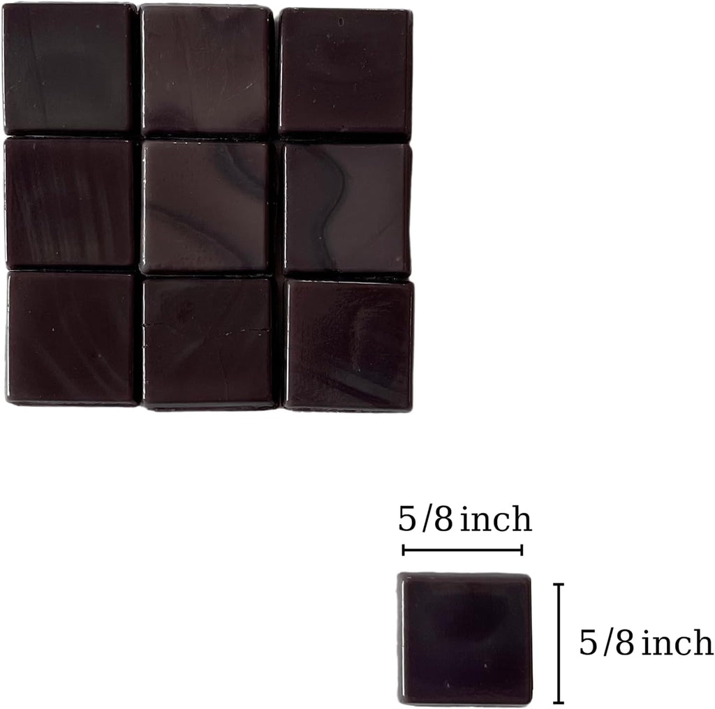 SMEIINIK 1.1lb Bulk Single Iridescent Color Mosaic Tiles for Crafts, Glass Mosaic Pieces for Mosaic Puzzles, Stained Glass Tiles for Mosaic DIY, Mosaic Making Supplies(AJ46-27)