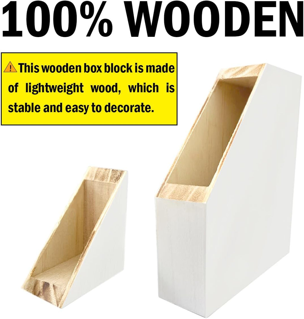 z-crange Everyday is a Gift Wood Block Sign, Rustic Inspirational Wooden Box Plaque for Home Dining Room Office Shelf Table Decor