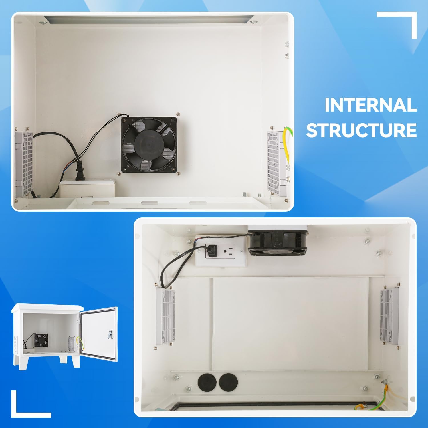 Pond Aerator Pump and Pond Aerator Weatherproof Outdoor Cabinet