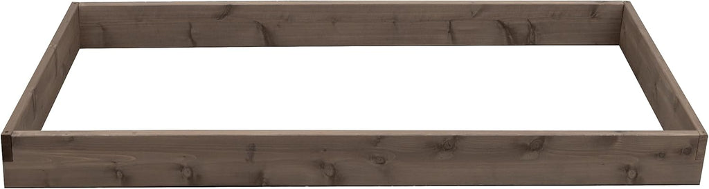 Red Cedar Wood Raised Vegetable Garden Bed - Amish Made in USA (5.5" Raised Bed, Gray Stain)