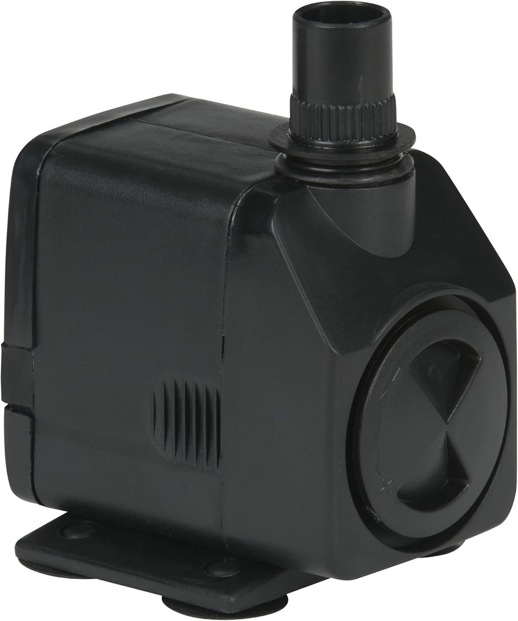 Little Giant PES-290-PW 115-Volt, 300 GPH Magnetic Drive Fountain/Pond Pump with 6-Ft. Cord, Black, 566717