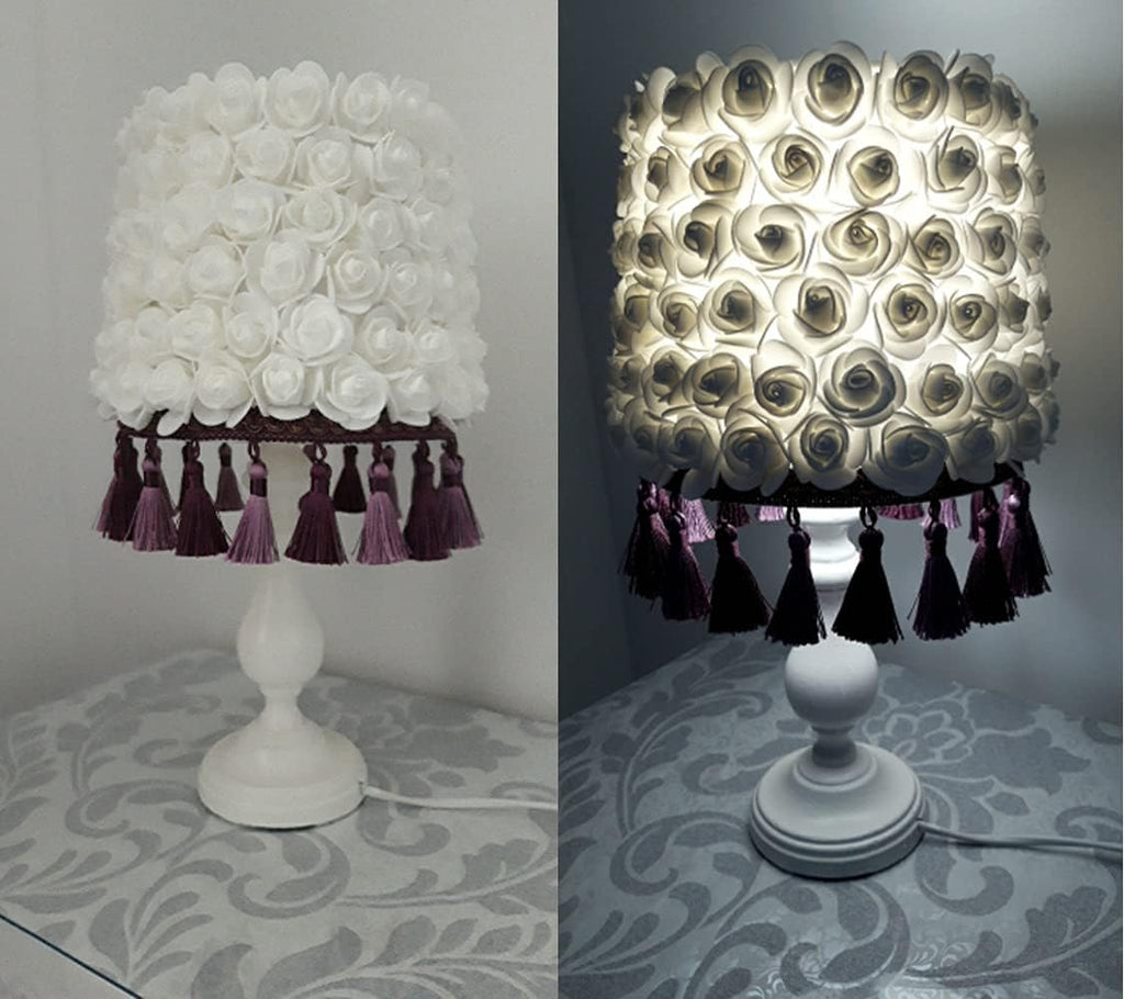 Artificial Flowers 100PCS 3CM Mini Fake Roses for DIY Wedding Bouquets Centerpieces Party Baby Shower Home Decorations (White)