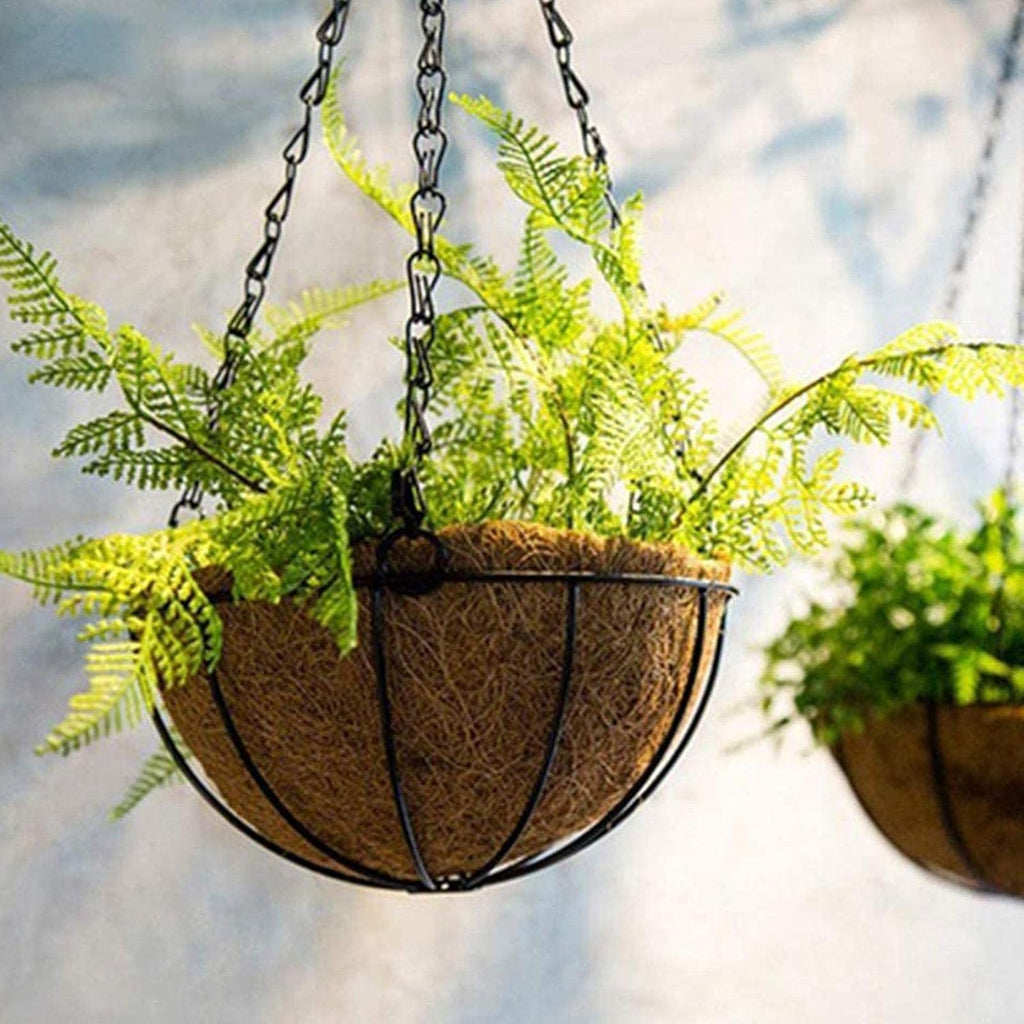 EROCK 2PCS Round Replacement Coco Liner for Hanging Basket - 24 inch Foldable Coco Pad for 16/14 / 12 inch Coconut Fiber Plant Basket Liner, Garden Planter Flower Pot (Round)