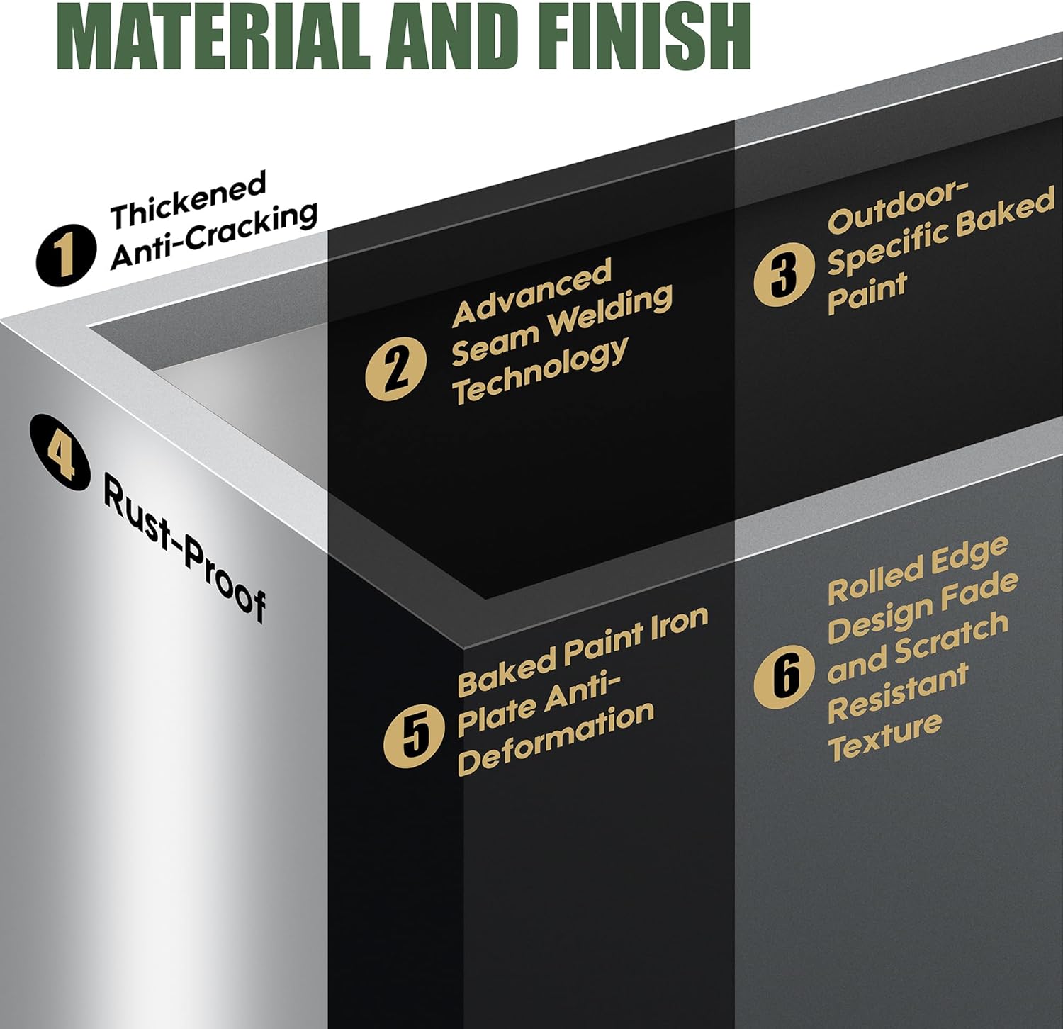 All-Weather Large Metal Planter Box,30" Lx10“Wx24”H Rectangular Planter with Drainage Holes & Removable Shelf,Modern Tall Outdoor Planters for Tall Small Plants, Trees, Flowers,Garden Patio