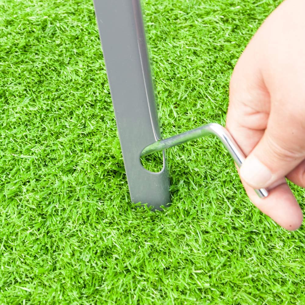 Garden Windmill for Yard Decor, 8 ft Tall Metal Windmill with Spinning Blades, Weather-Resistant Outdoor Windmill for Lawn, Farmhouse, Rustic & Farm Decor, Grey