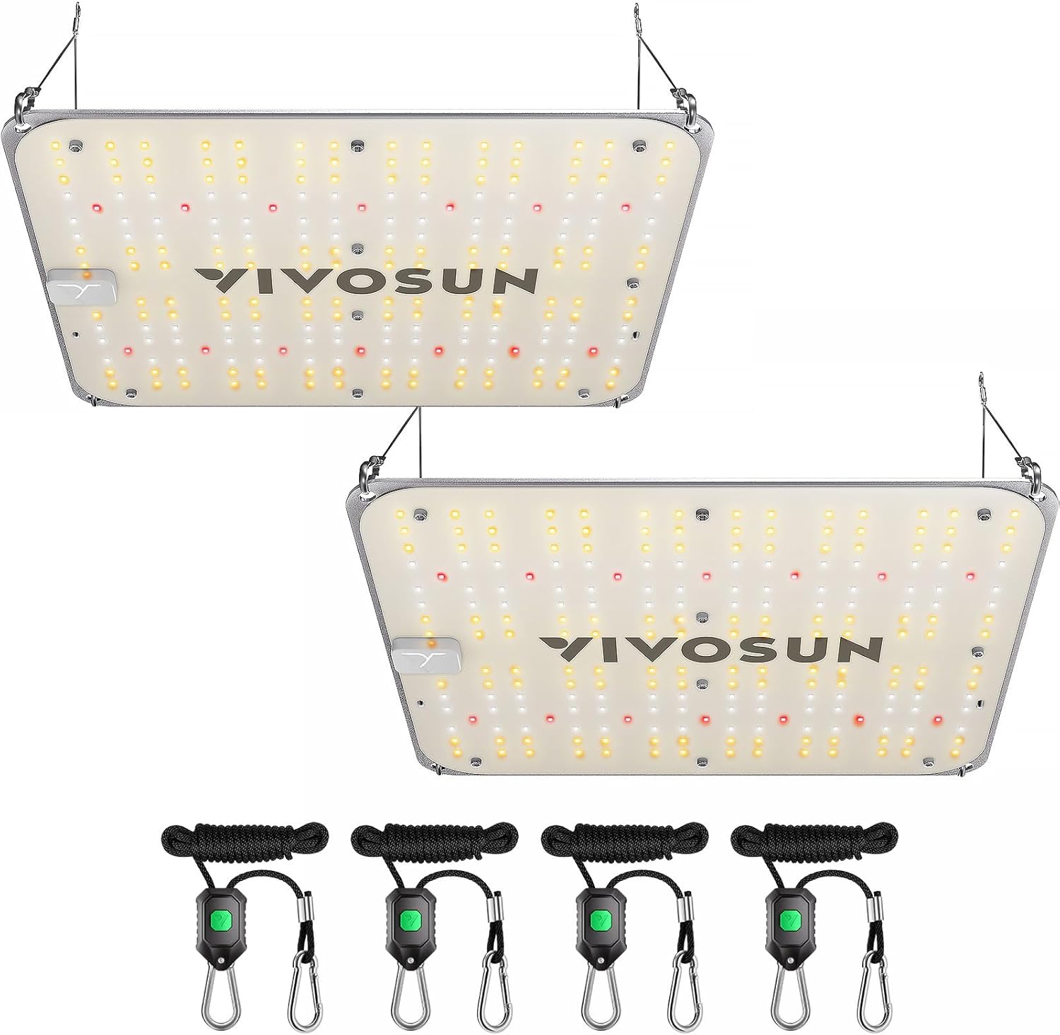 VIVOSUN 2-Pack VS1000E LED Grow Light with Full Spectrum Diodes, Sunlike Plant Light for Indoor Plants Seedling Veg and Bloom in 2x4/3x3 Grow Tents Greenhouses