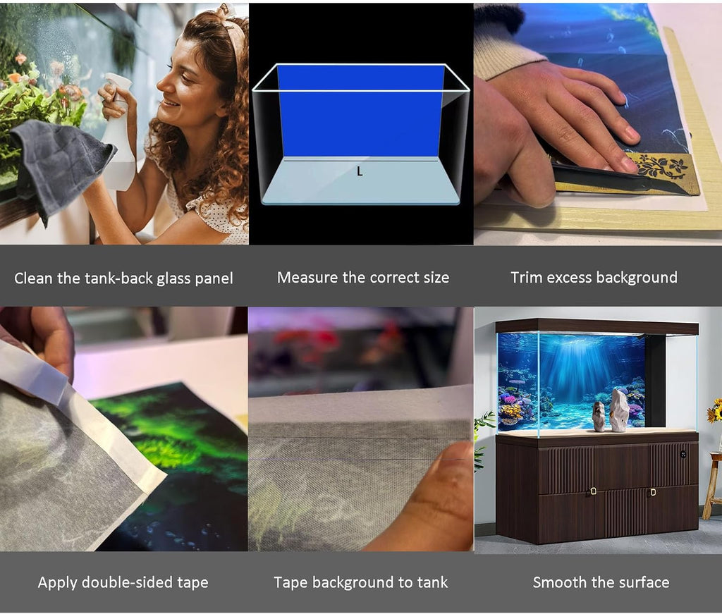 Aquarium Background Various Underwater Grass Plants Aquarium Backdrop Vivid and Fresh Green Aquatic Plants Stone River Bed and Dead Wood Purple Stone Fish Tank Background 36x20in