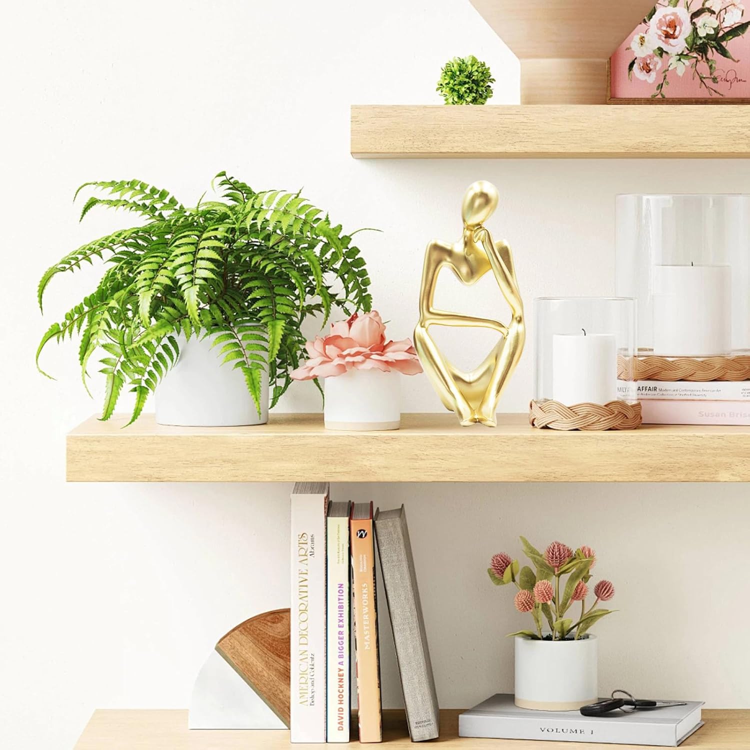 Thinker Statues and Sculptures, Resin Thinker Statue Ornaments, Abstract Style Sculptures, Housewarming Gifts, Housewarming Decorations, Living Room Dining Desk Decorations