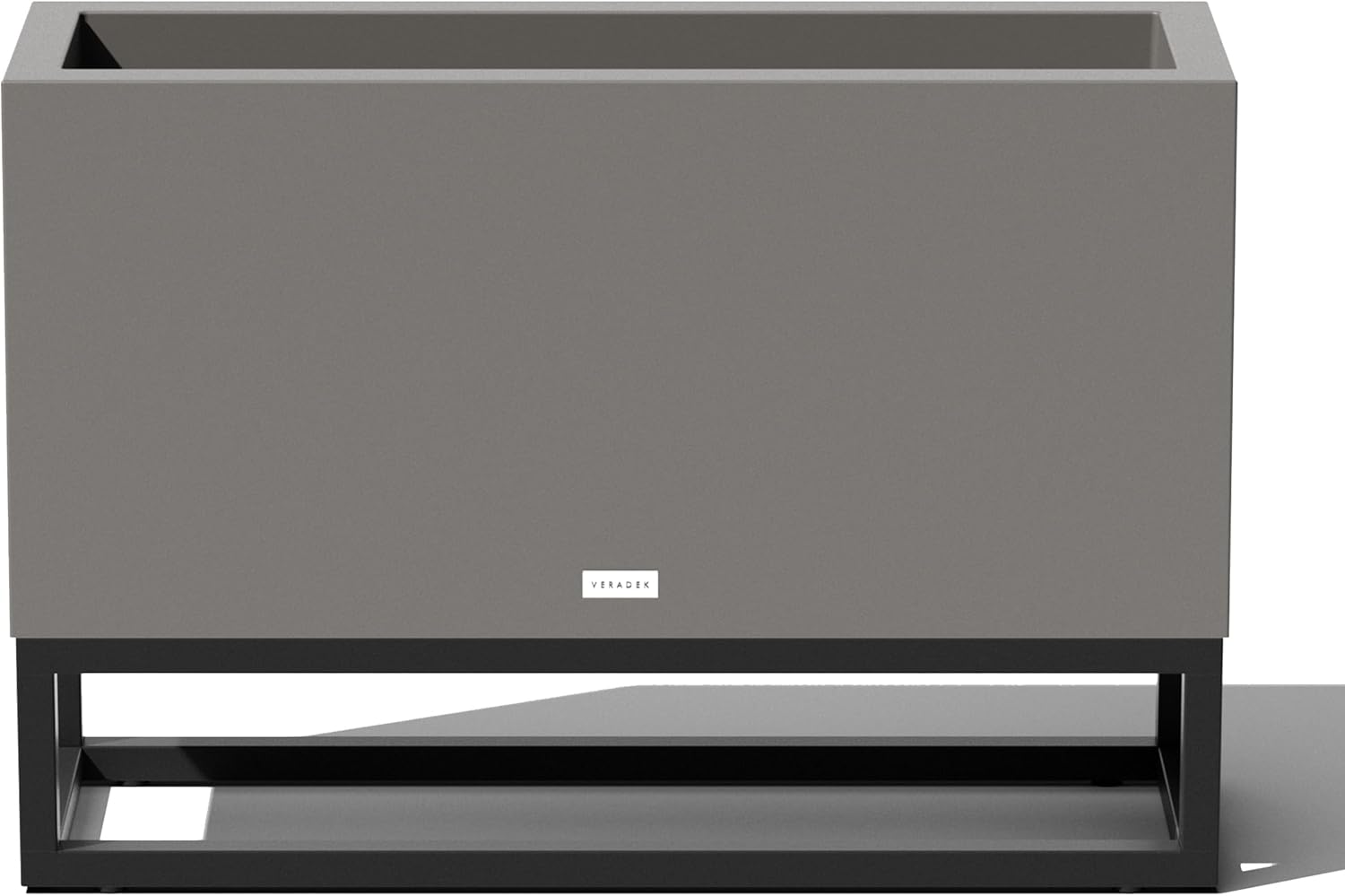 Veradek Block Series Raised Long Box Planter for Patio & Garden | Durable All-Weather Use with Aluminum Stand | Modern Décor for Herbs, Flowers