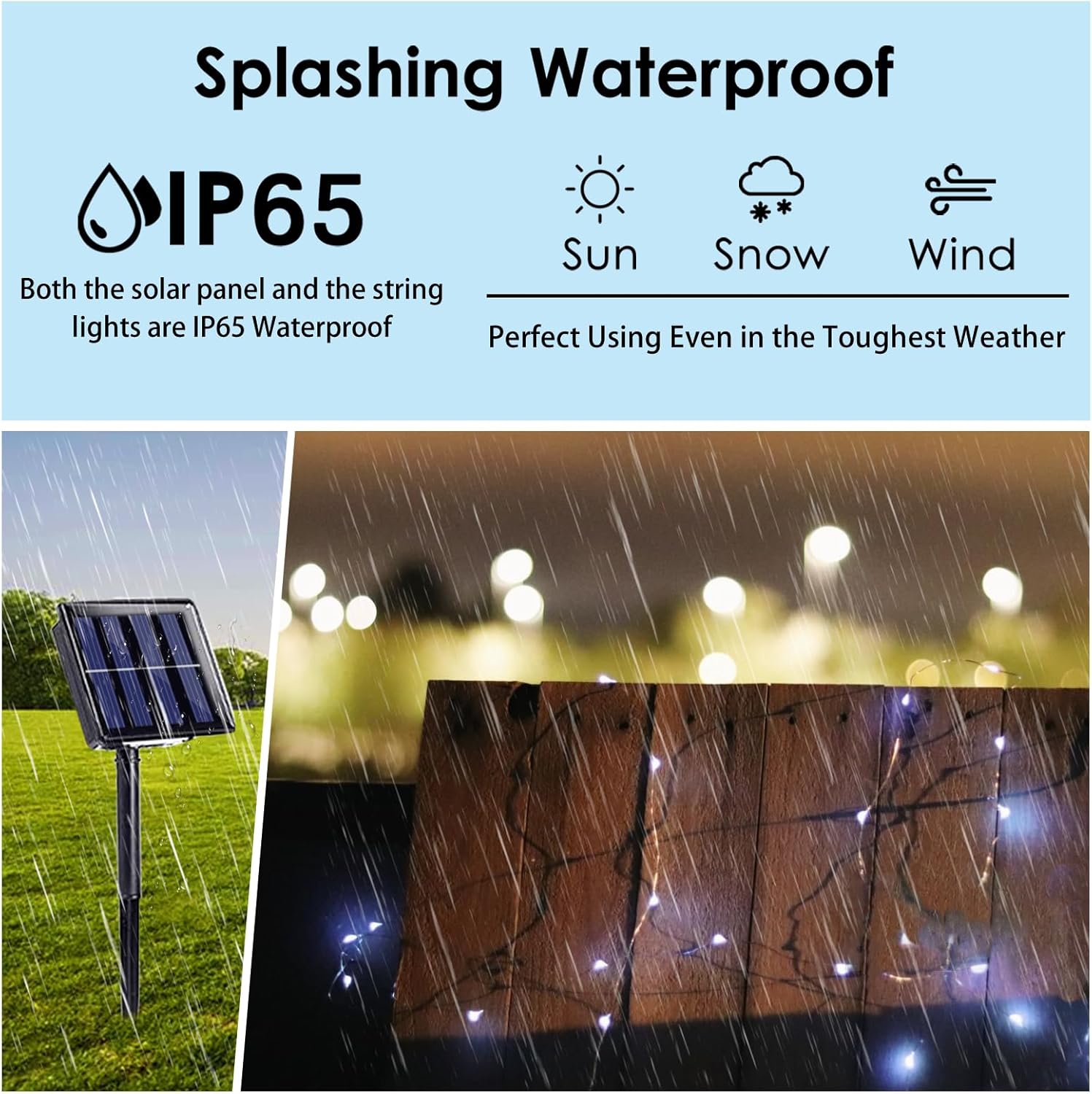 Solar String Lights Outdoor, 2-Pack Each 72FT 200 LED Solar Christmas Twinkle Lights Outside Waterproof Copper Wire with 8 Modes Solar Fairy Lights for Garden Tree Birthday Christmas Decor(Cool White)