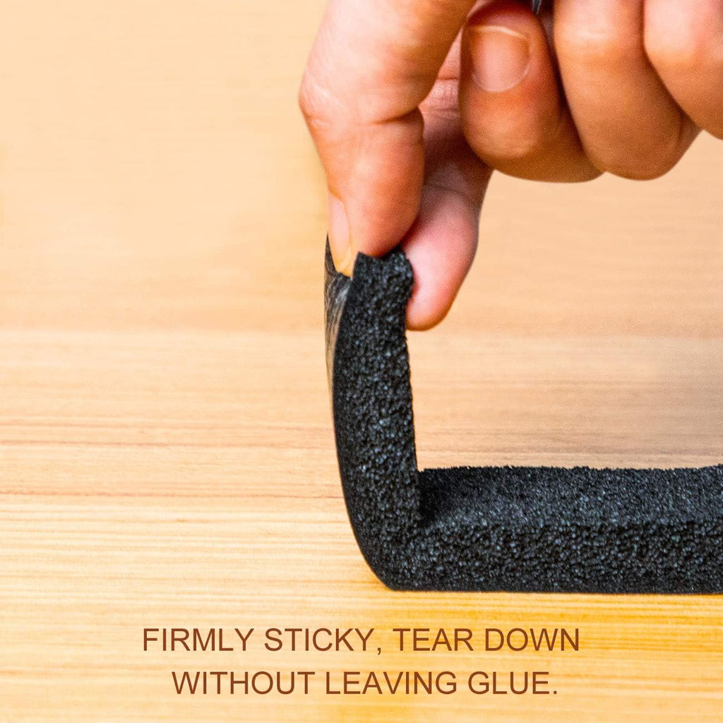 TORRAMI Window Air Conditioning Foam Strips 1 inch W X 1 inch T, Open Cell Foam Weather Stripping Seal InsulatingTape Self Adhesive Total 13 Feet Length (2 Rolls of 6.5 Ft Each)