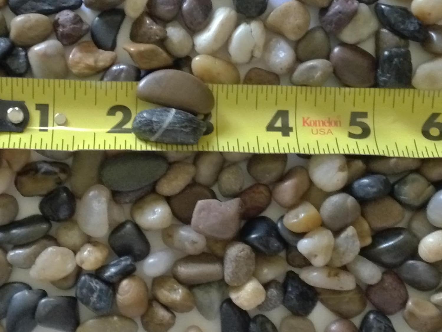 Voulosimi River Rock Stones, Natural Decorative Polished Mixed Pebbles Gravel,Outdoor Decorative Stones for Plant Aquariums, Landscaping, Vase Fillers (7 LB, Mixed Colors)