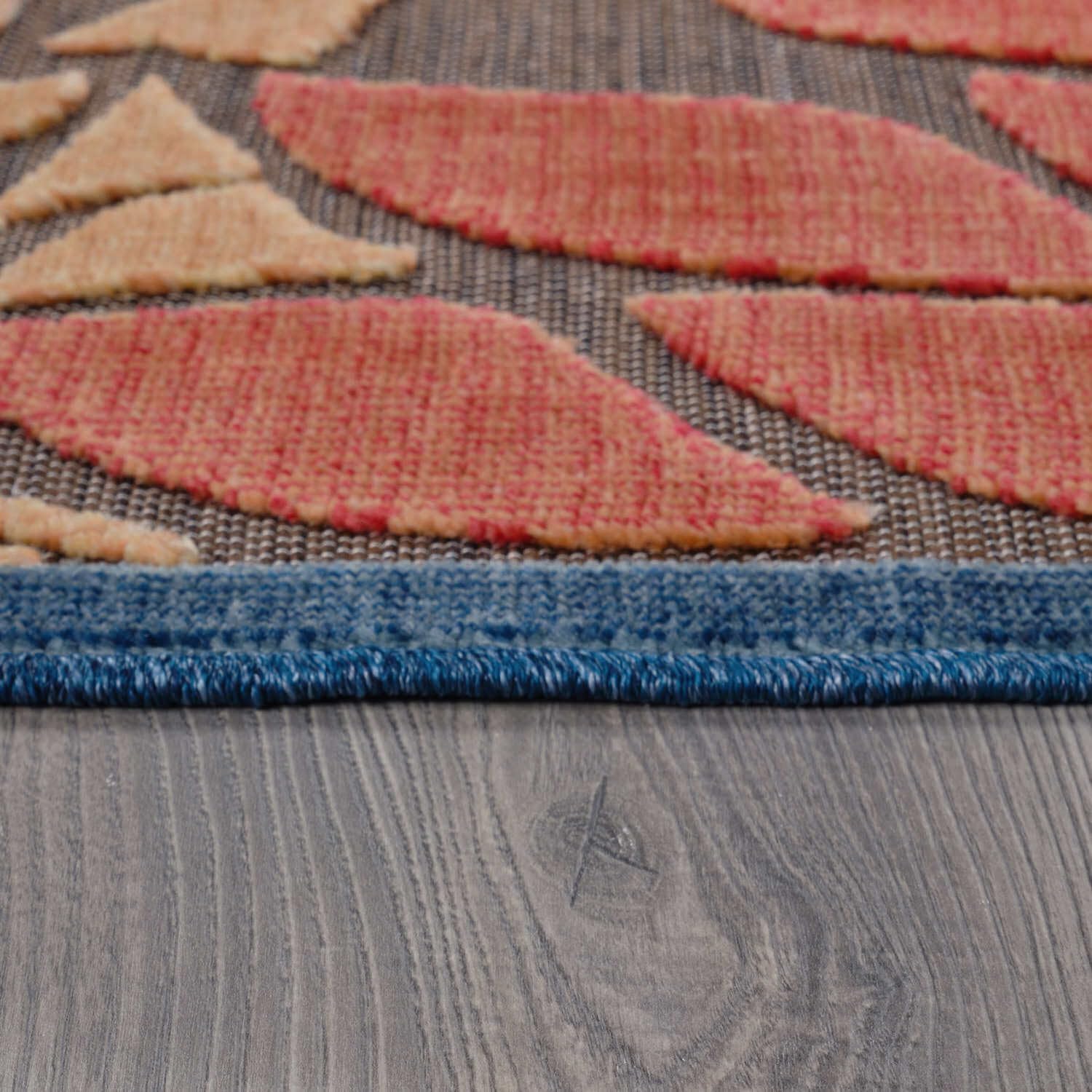 Beverly Rug Outdoor Runner Rug 2x7 Modern Floral Tropical Area Rugs for Indoor and Outdoor Patio Easy to Clean Non Shedding Living Room Porch Garden Washable Outside Carpet (2 x 7 Brown)